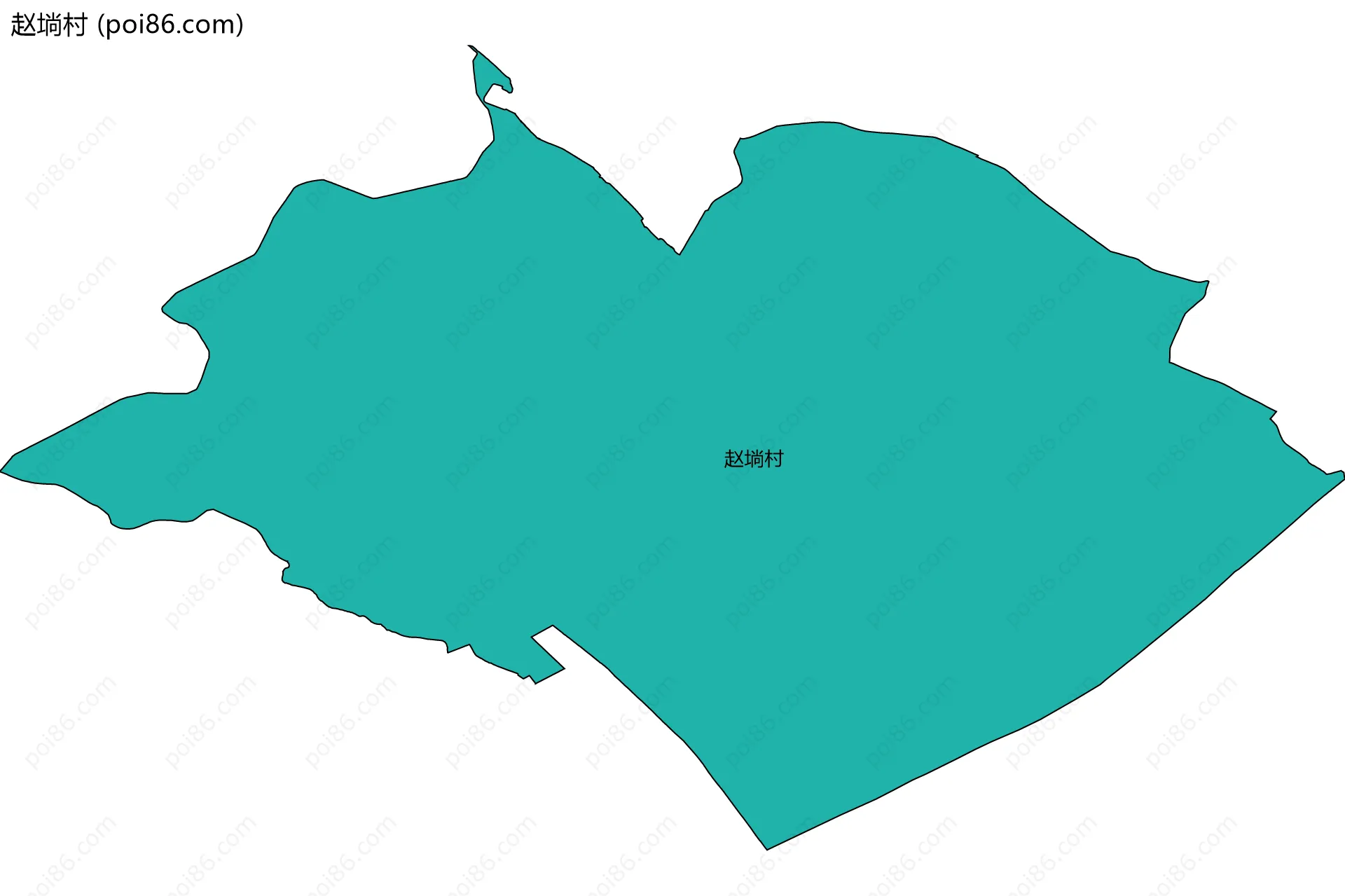 赵埫村边界地图