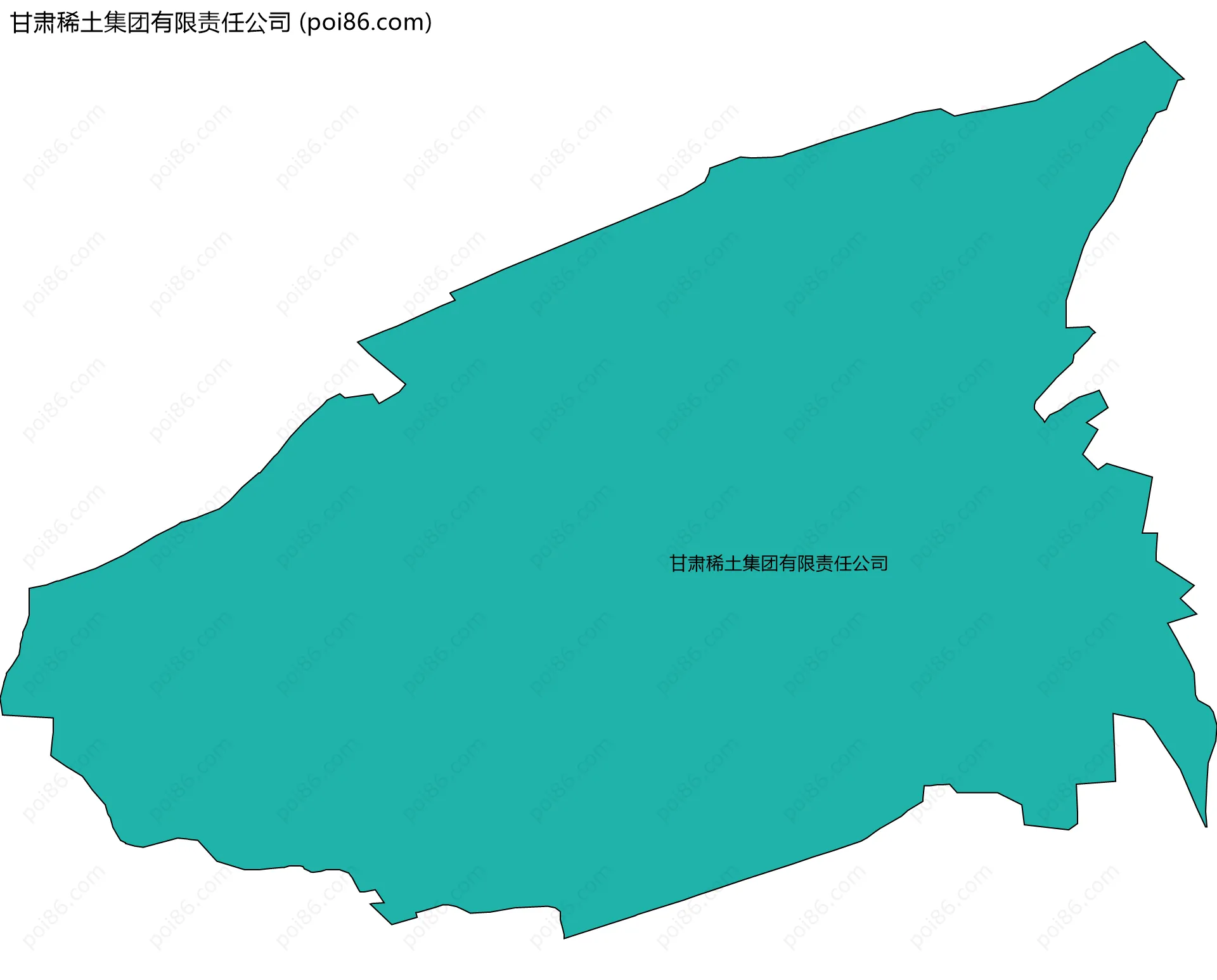 甘肃稀土集团有限责任公司边界地图