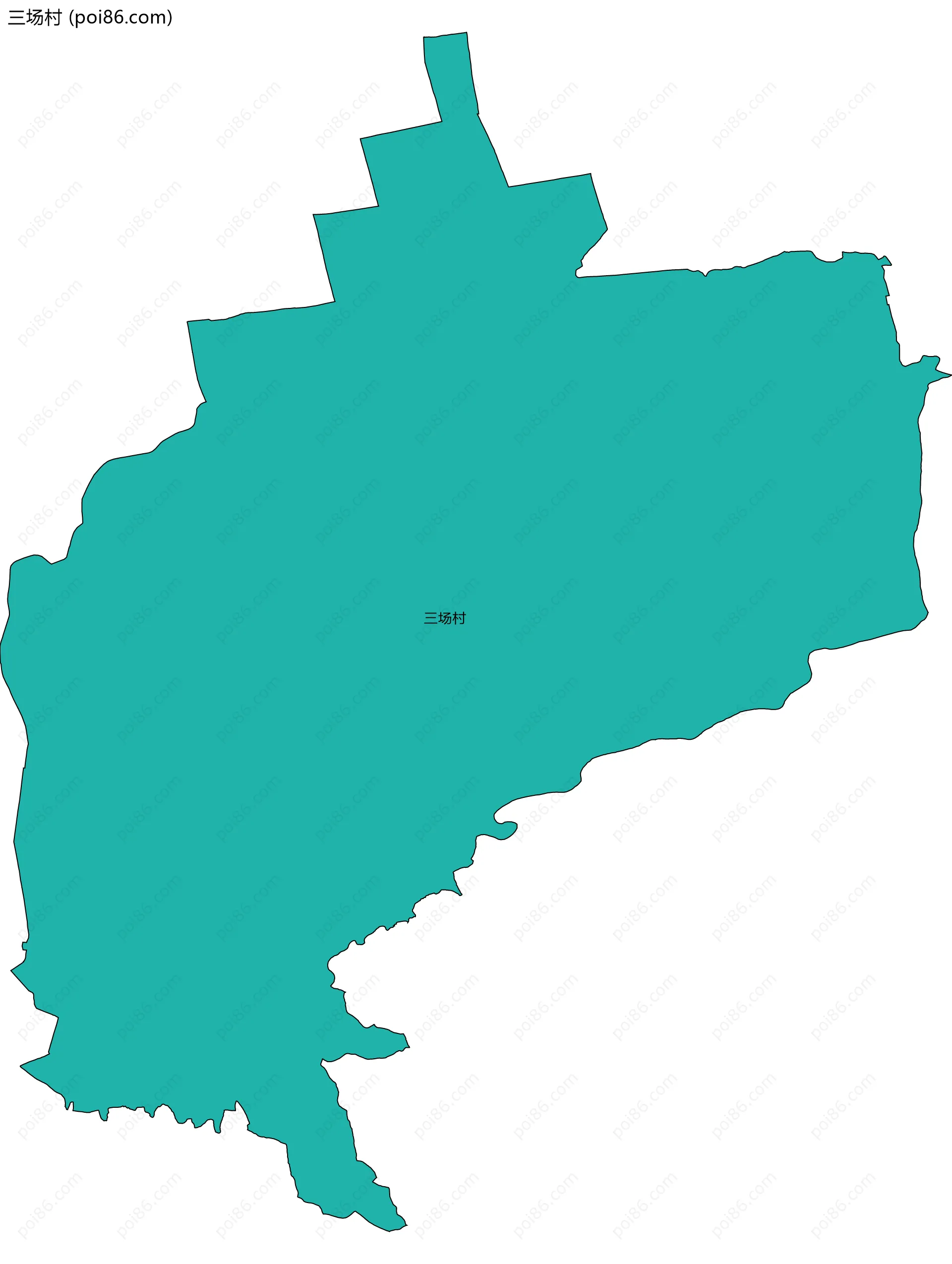 三场村边界地图