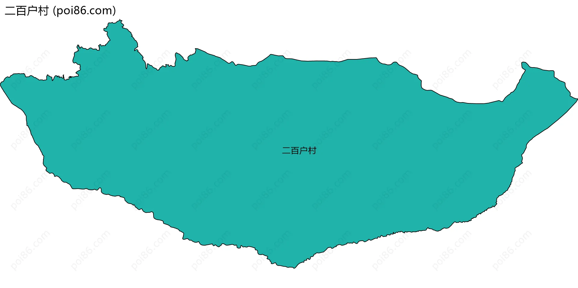 二百户村边界地图