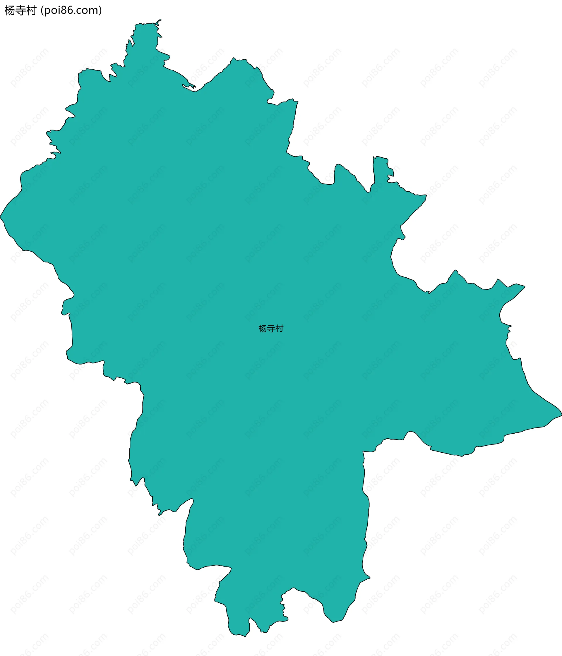杨寺村边界地图