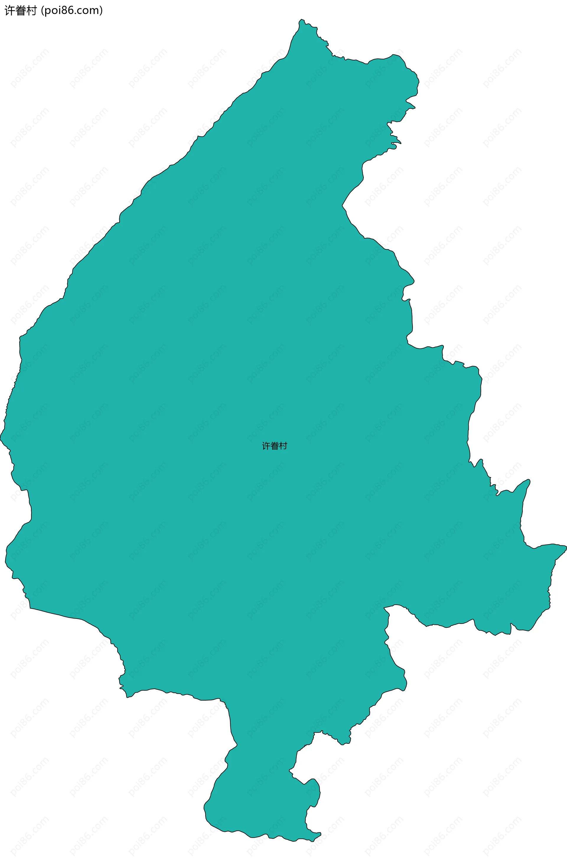 许眷村边界地图