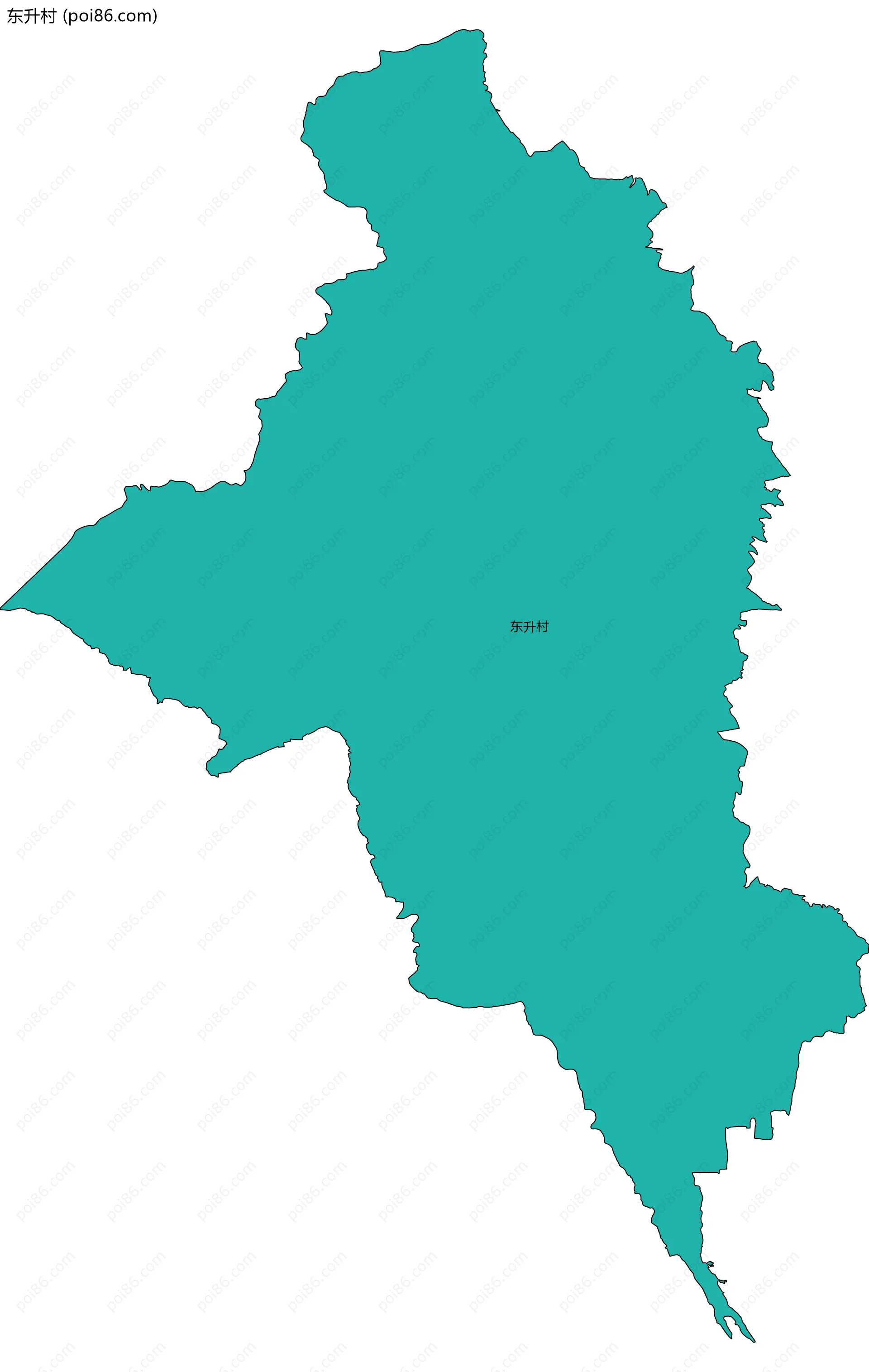 东升村边界地图