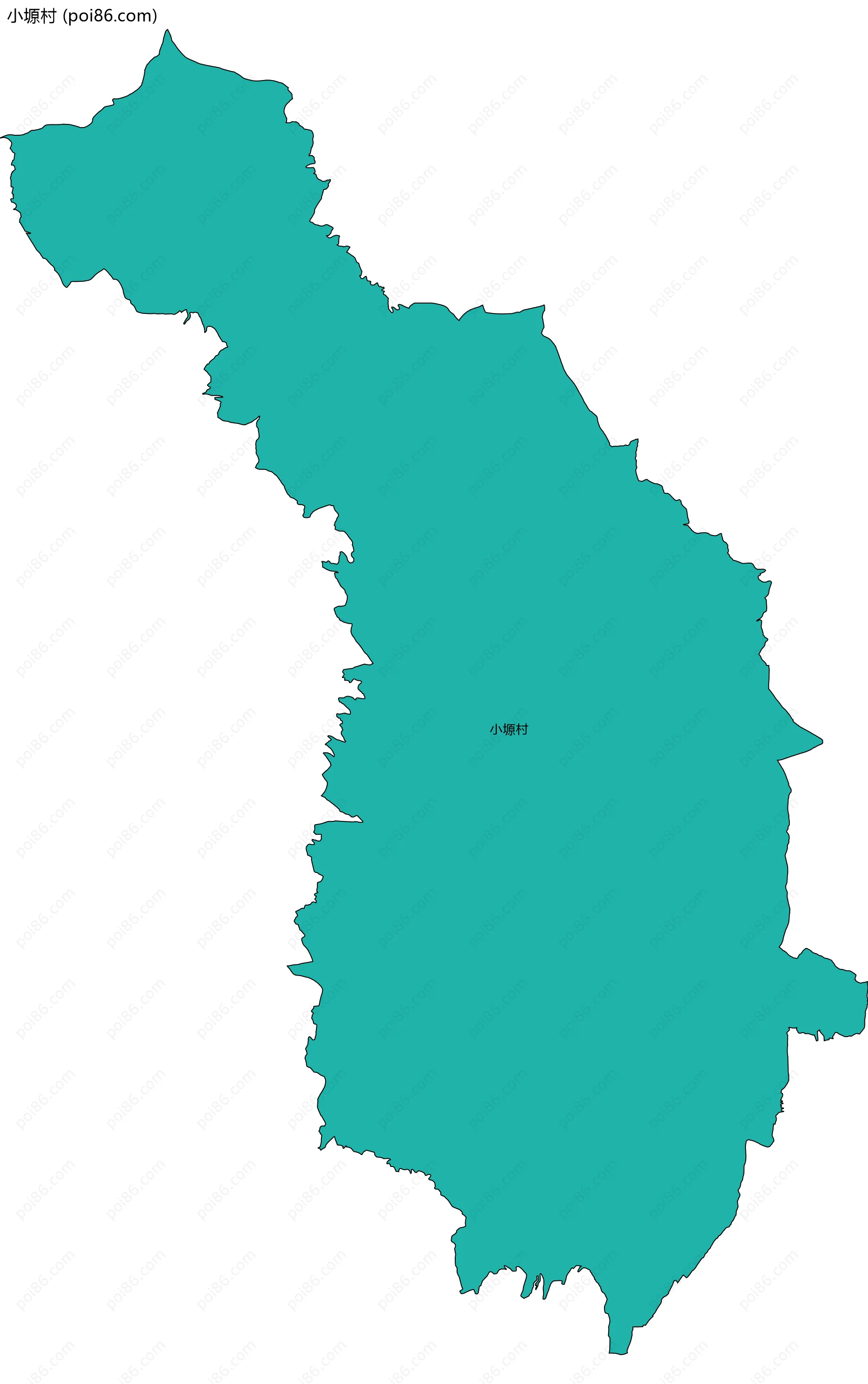 小塬村边界地图