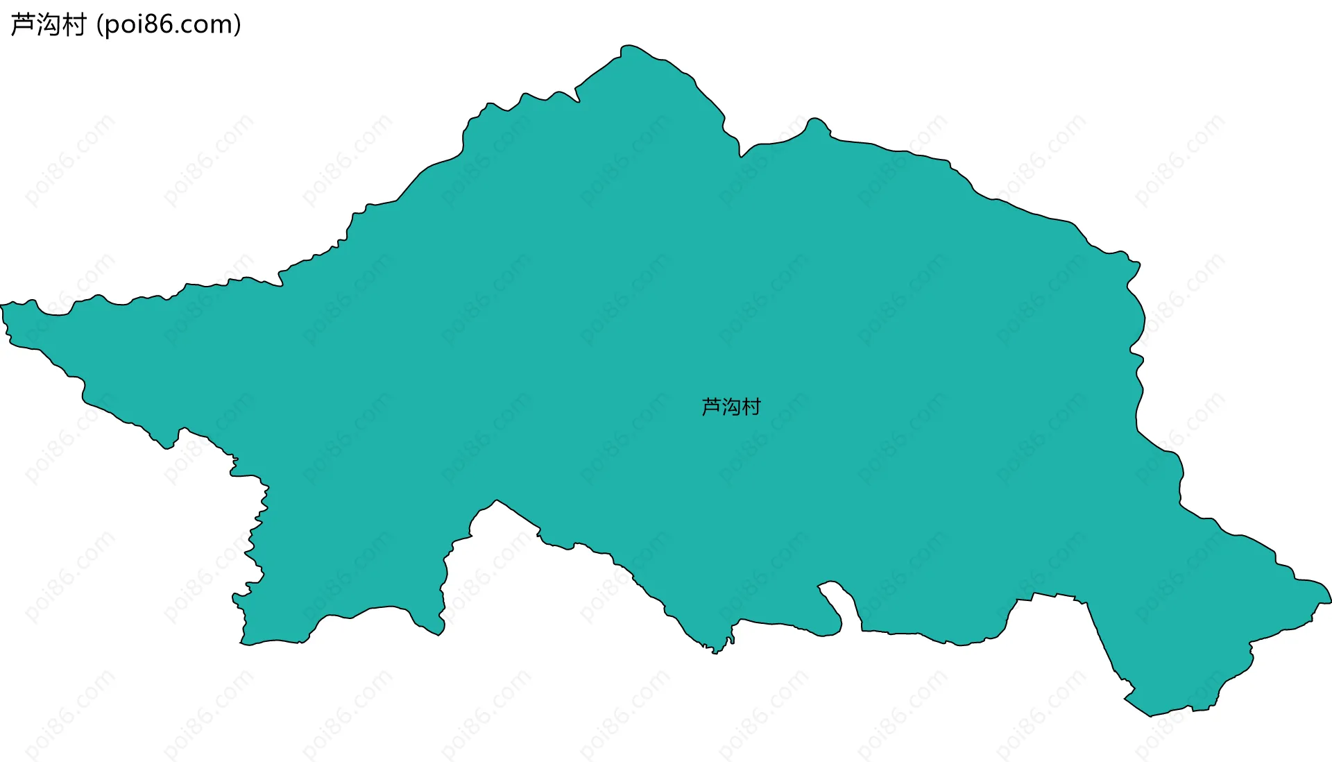芦沟村边界地图