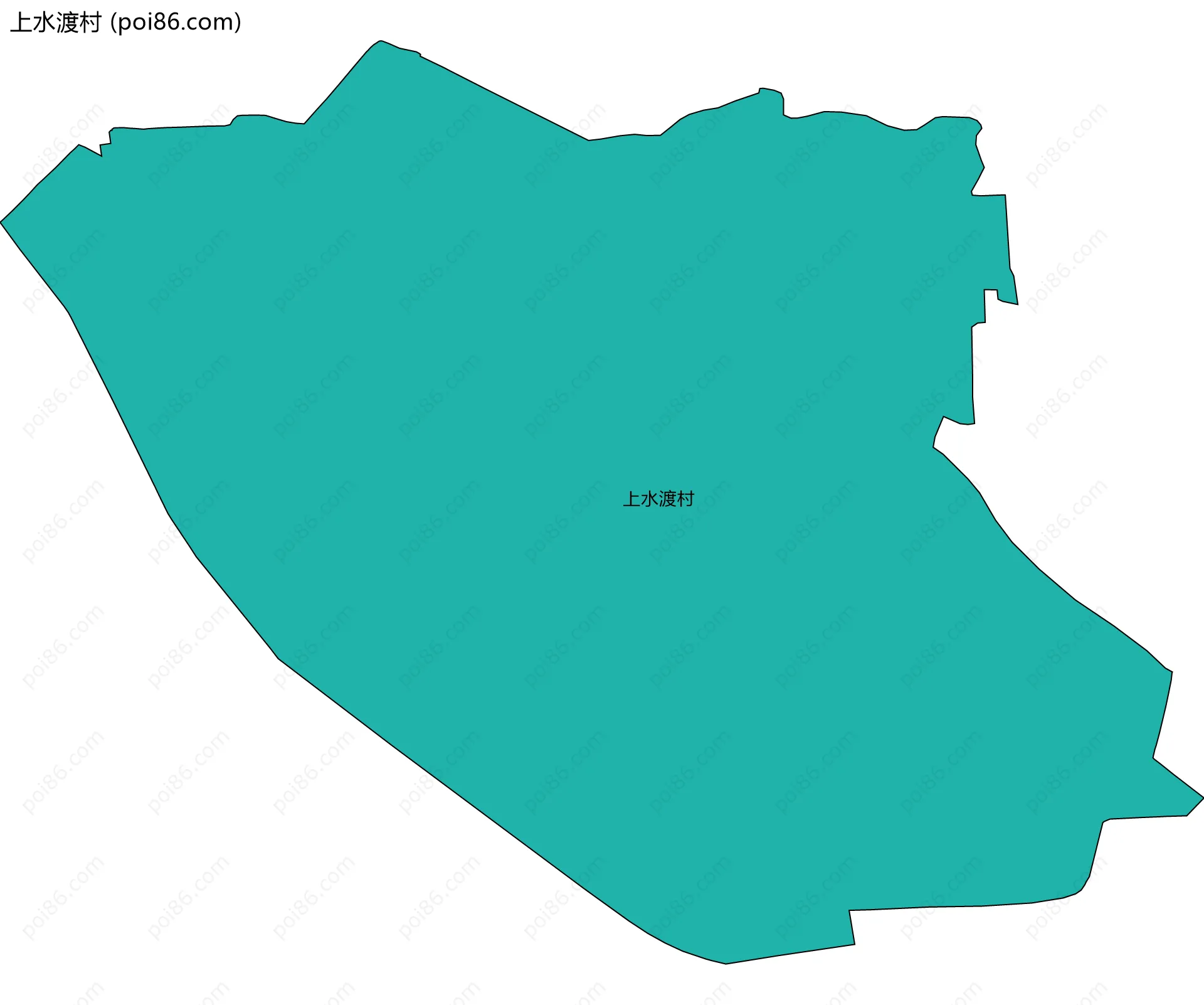 上水渡村边界地图