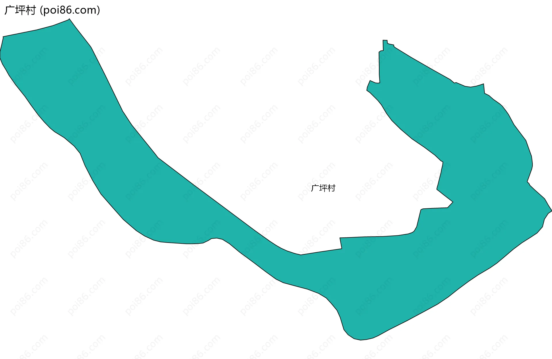 广坪村边界地图