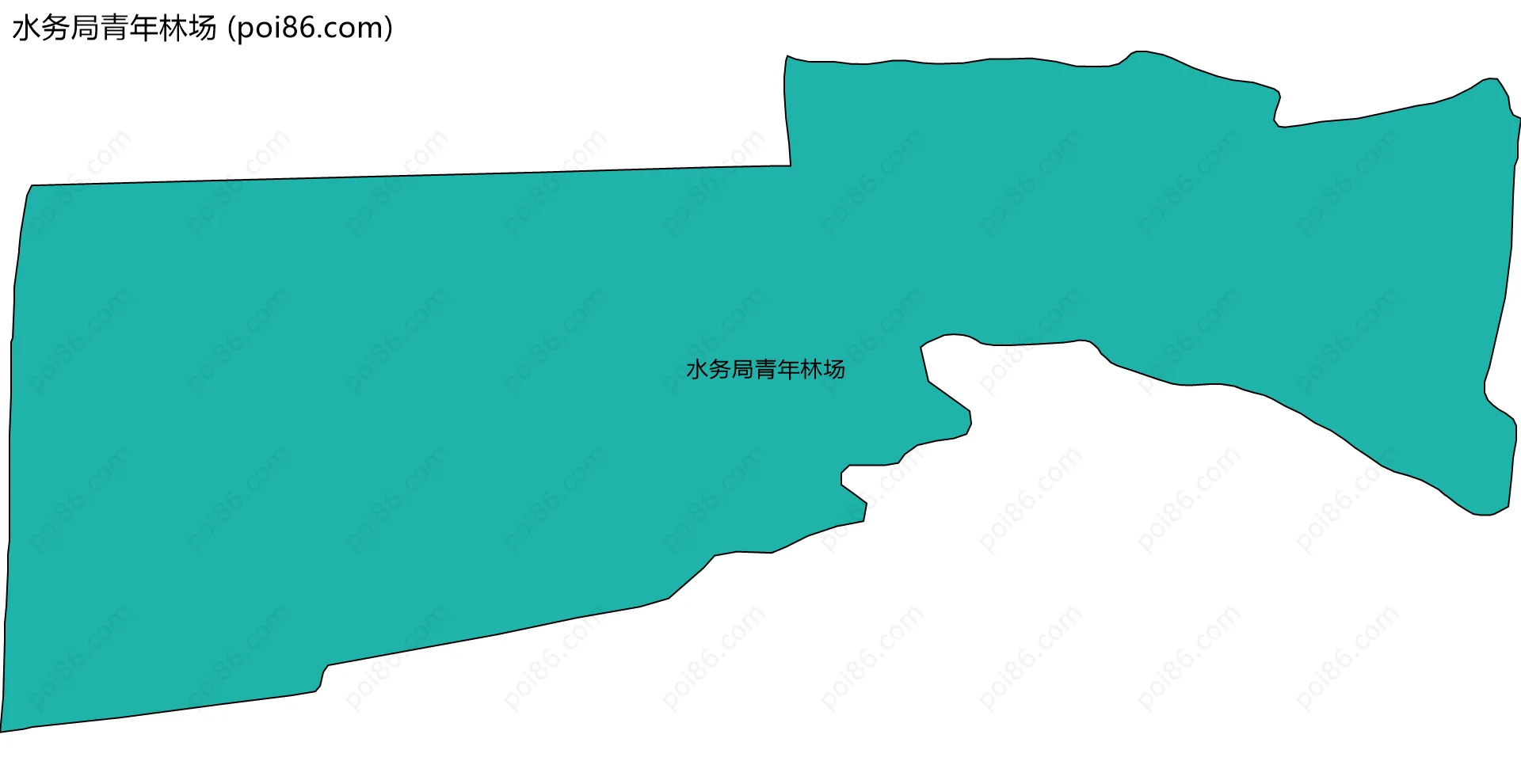 水务局青年林场边界地图