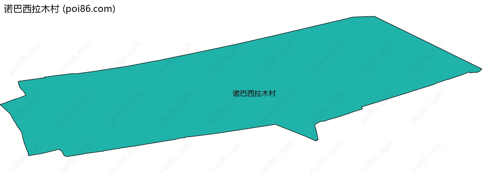 诺巴西拉木村边界地图