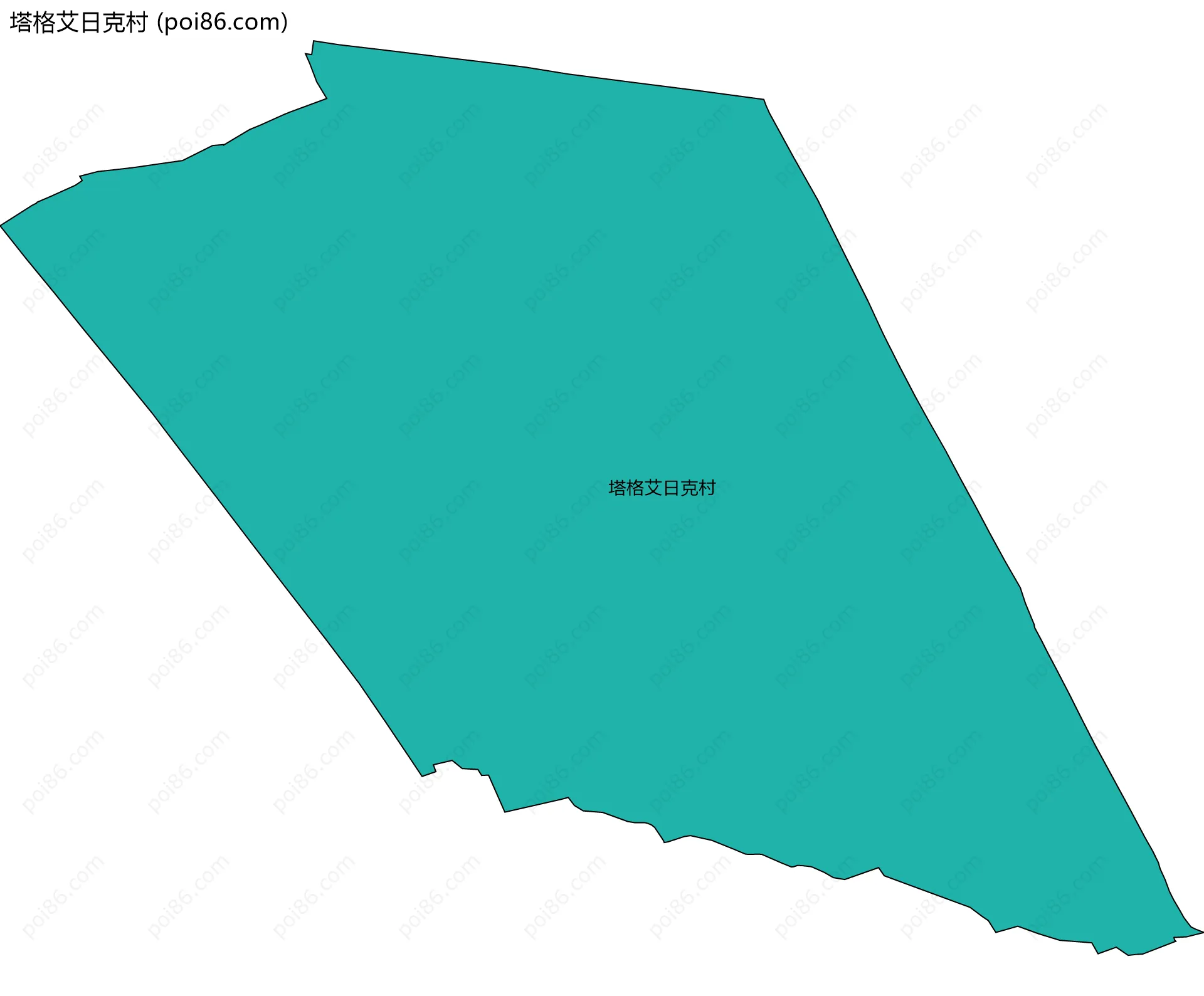 塔格艾日克村边界地图