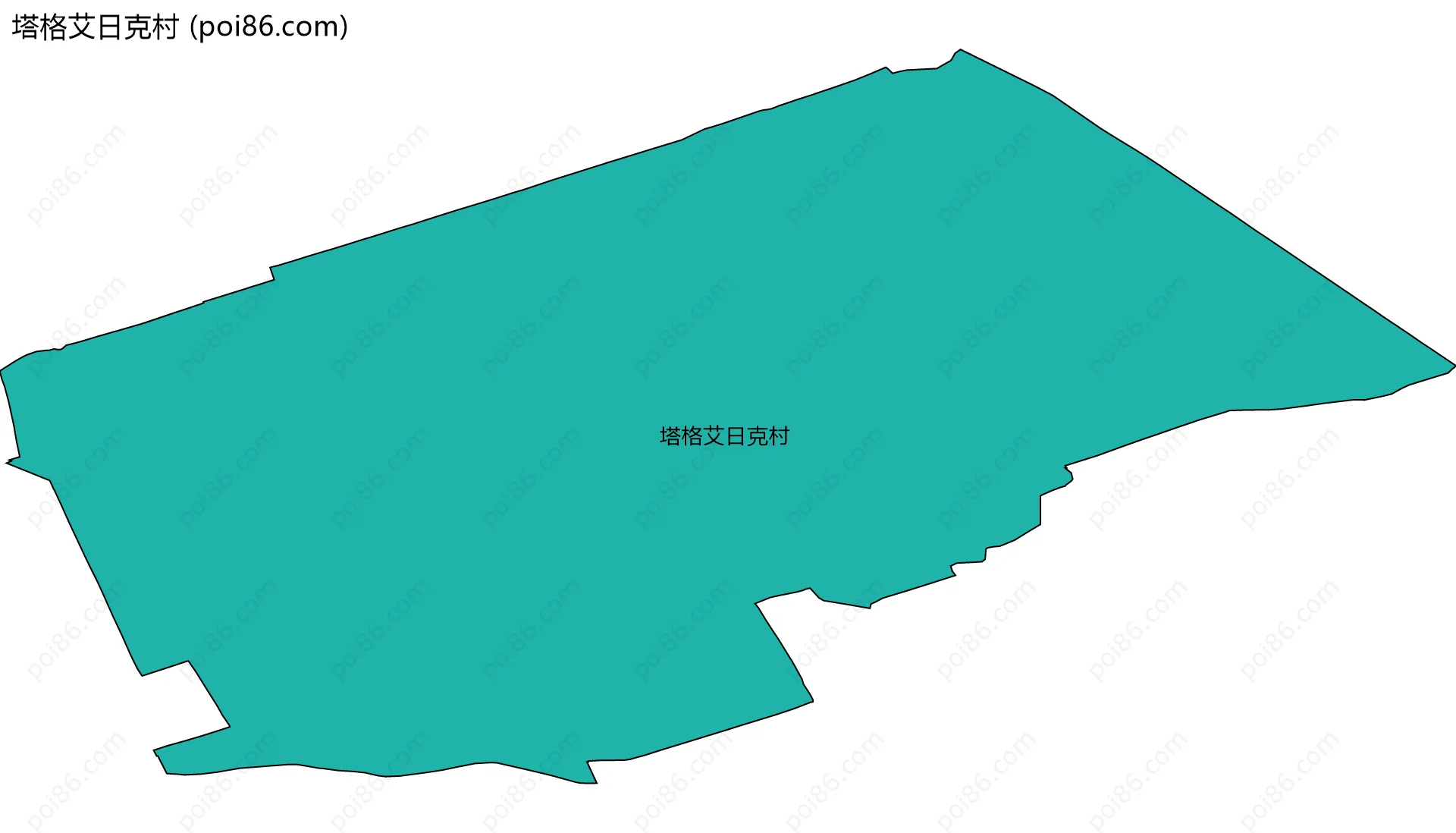 塔格艾日克村边界地图