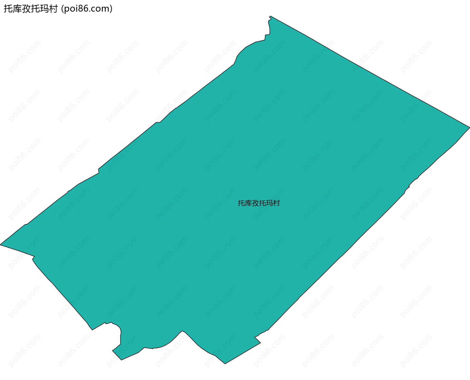 托库孜托玛村边界地图