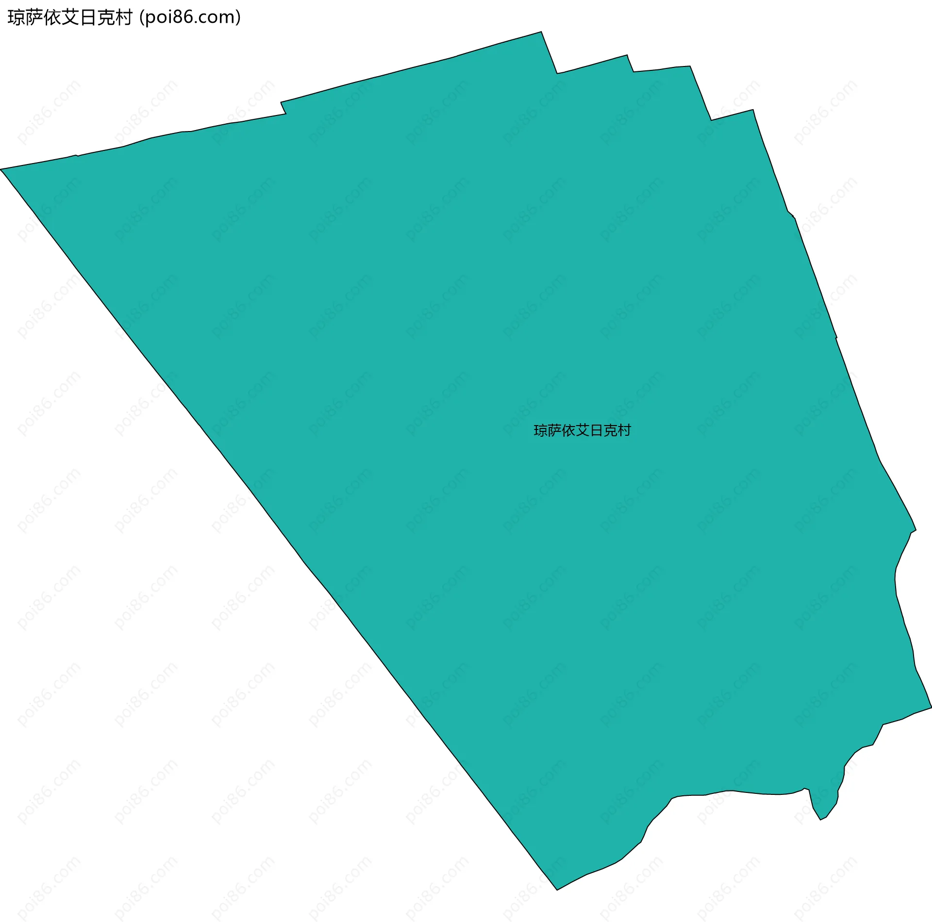 琼萨依艾日克村边界地图