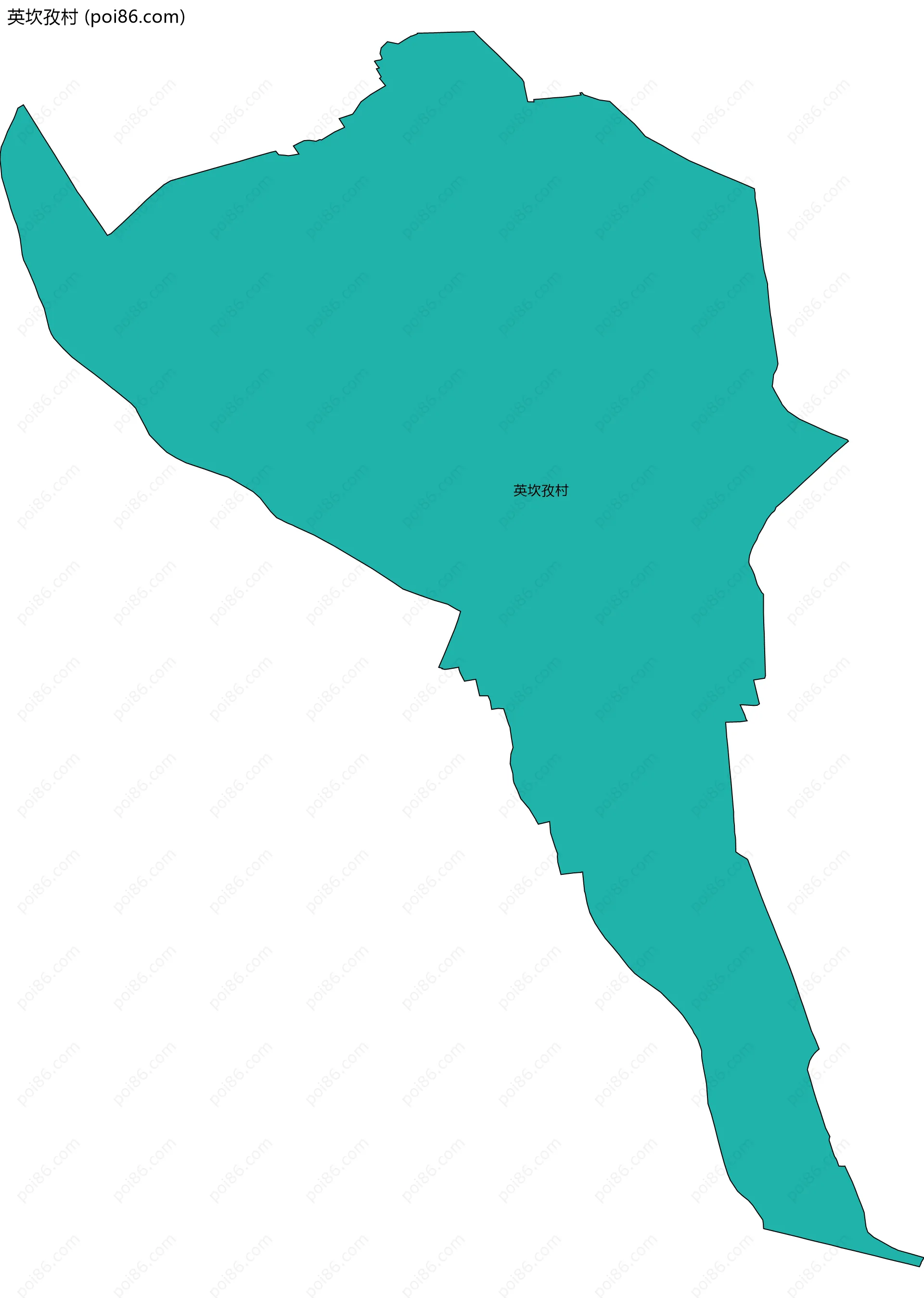 英坎孜村边界地图