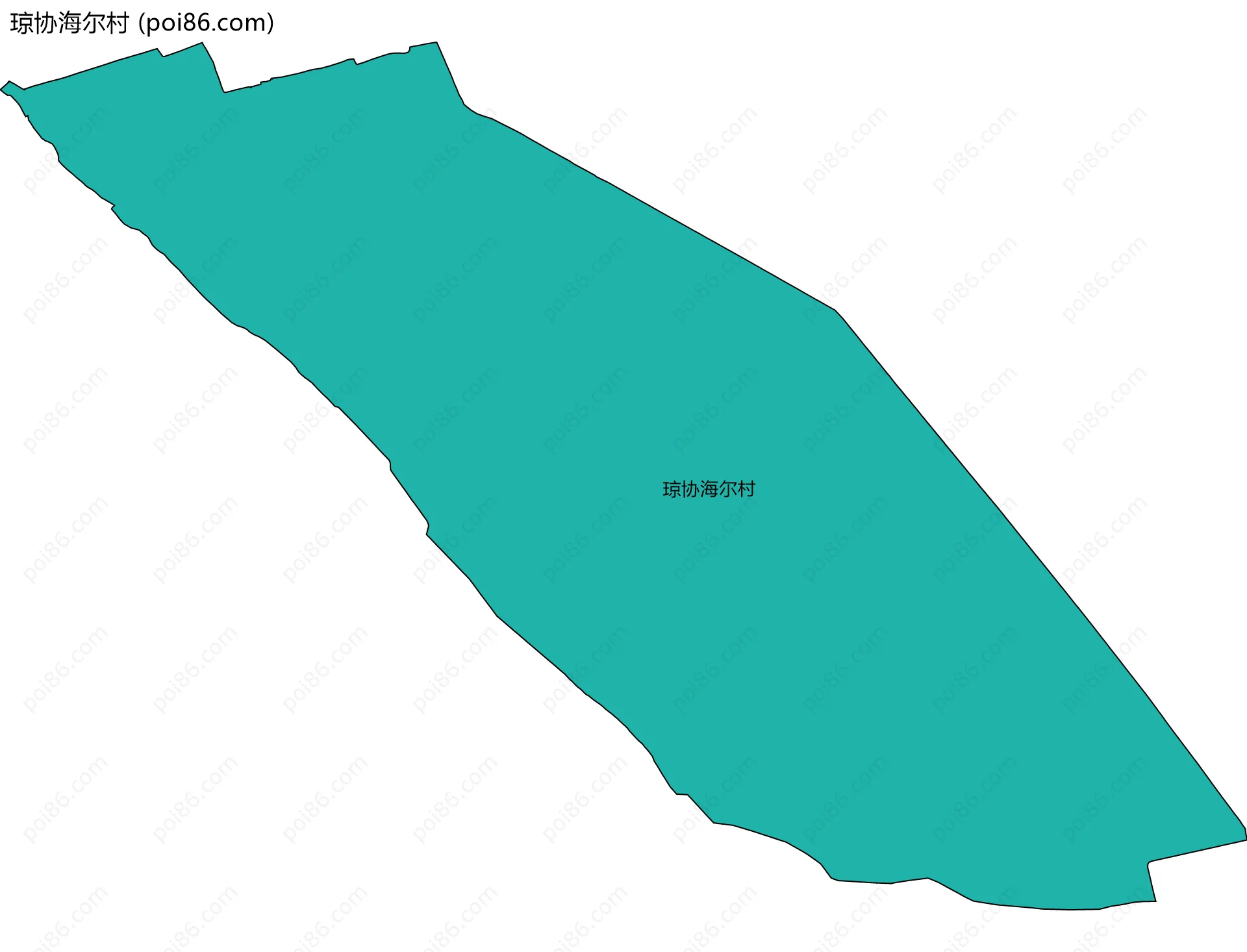 琼协海尔村边界地图