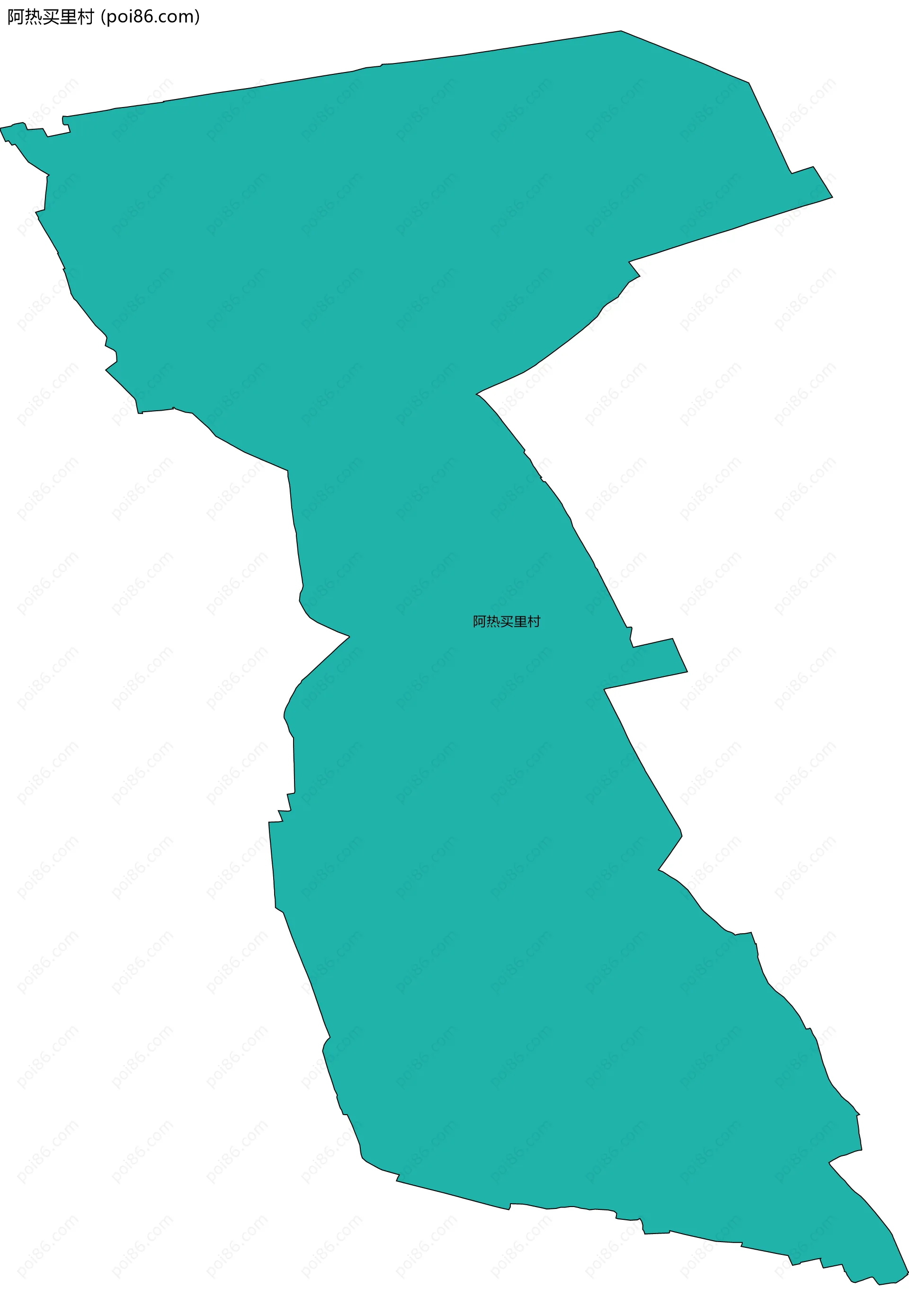 阿热买里村边界地图