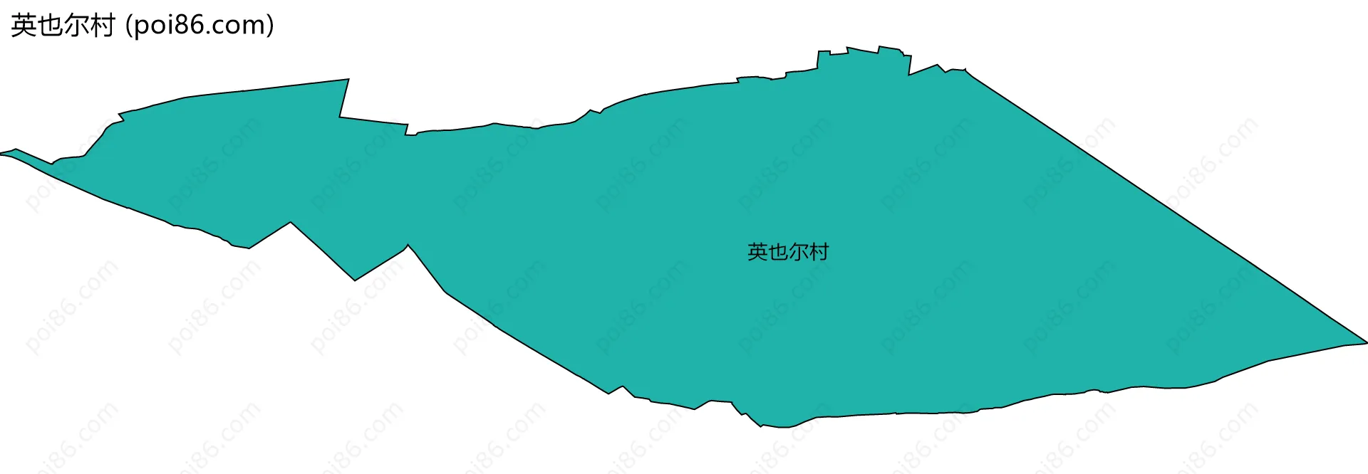 英也尔村边界地图