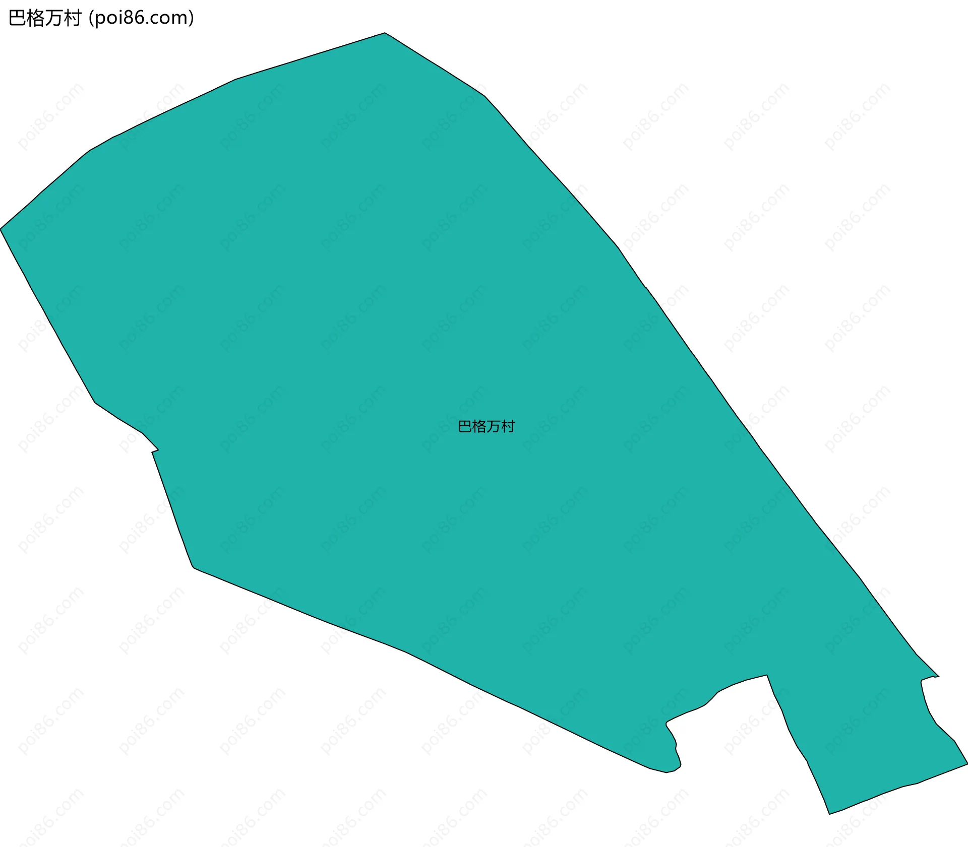 巴格万村边界地图