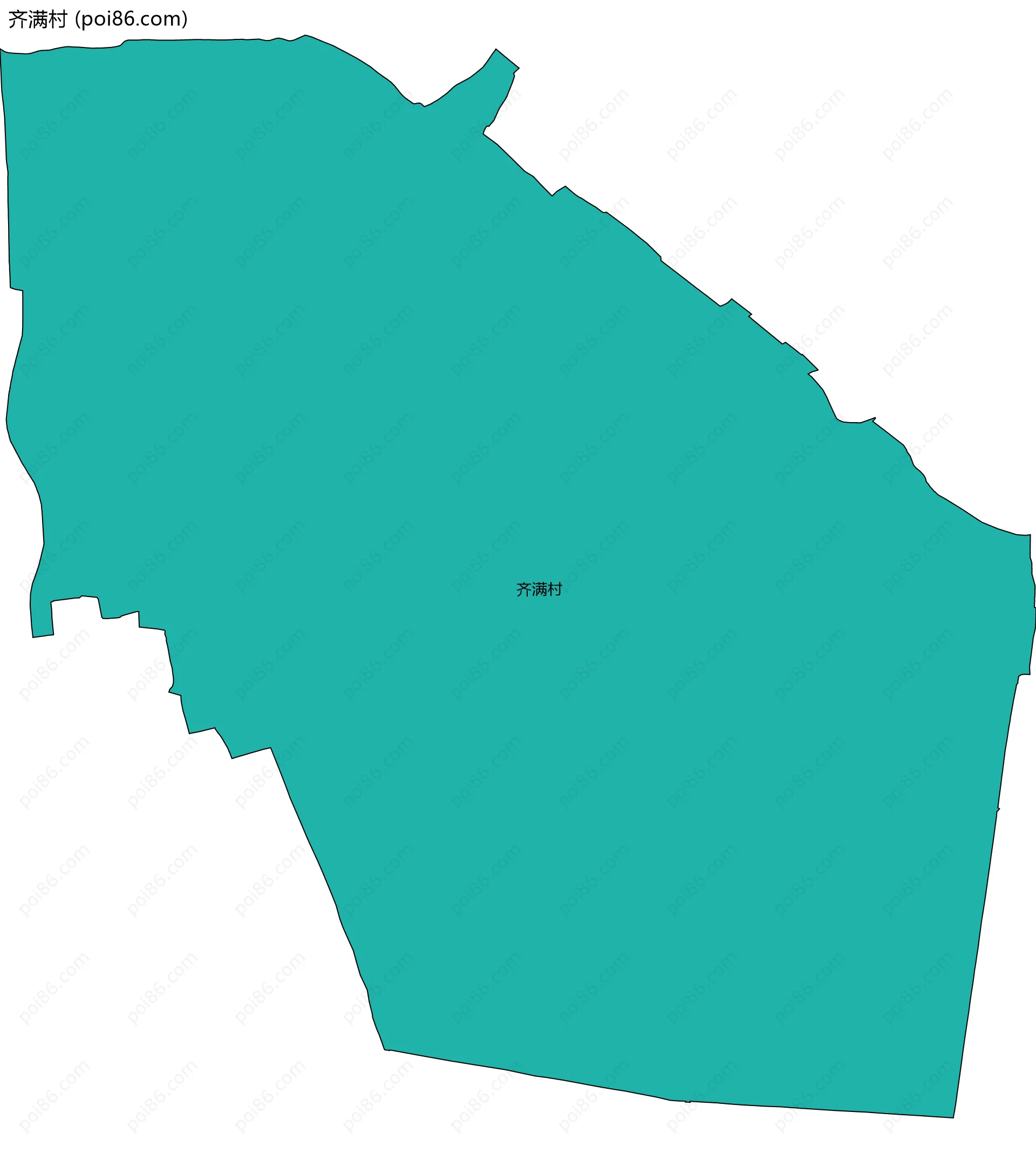 齐满村边界地图