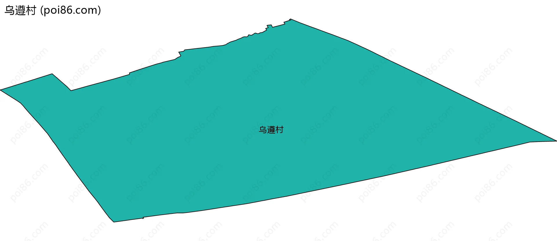 乌遵村边界地图