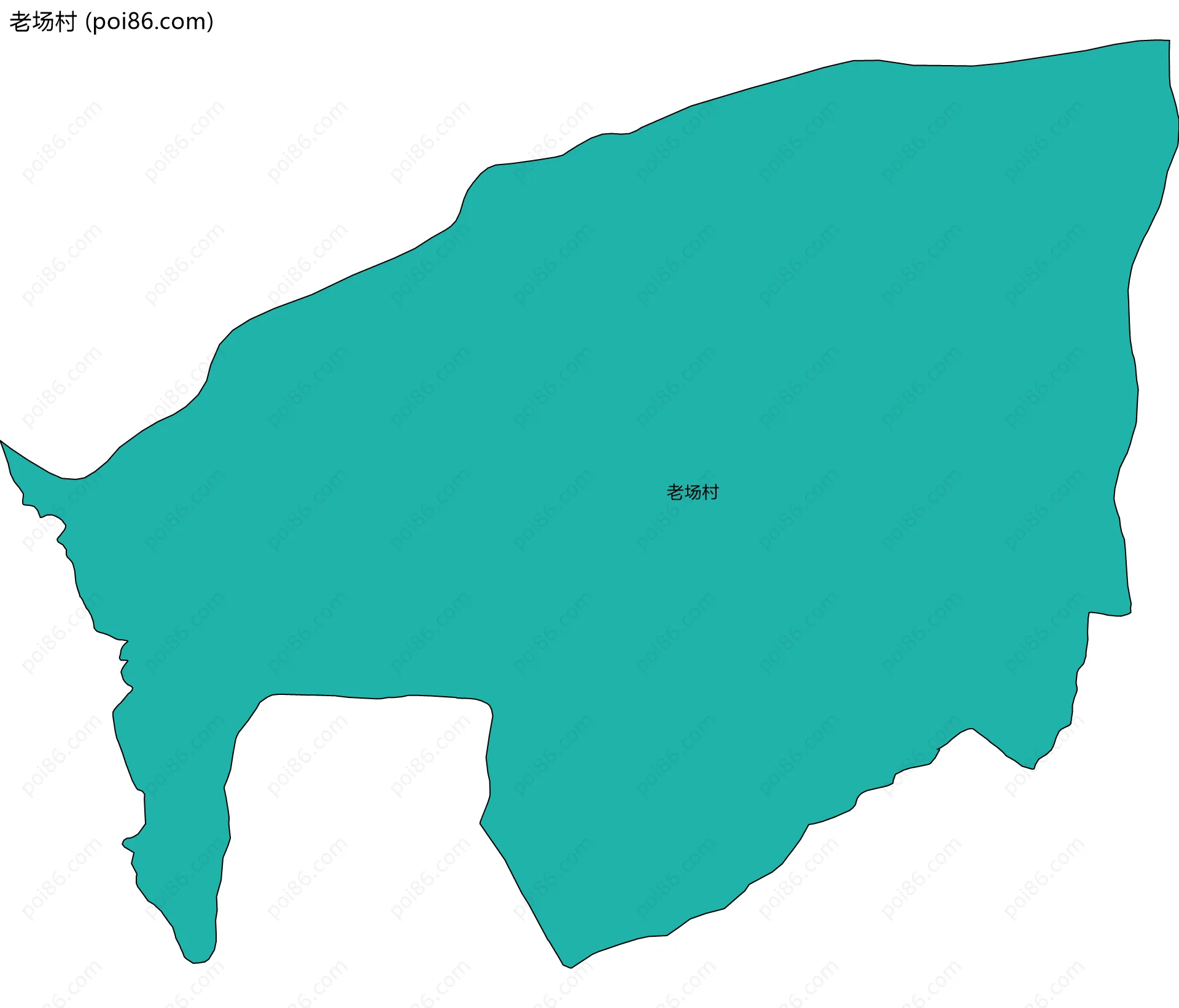 老场村边界地图