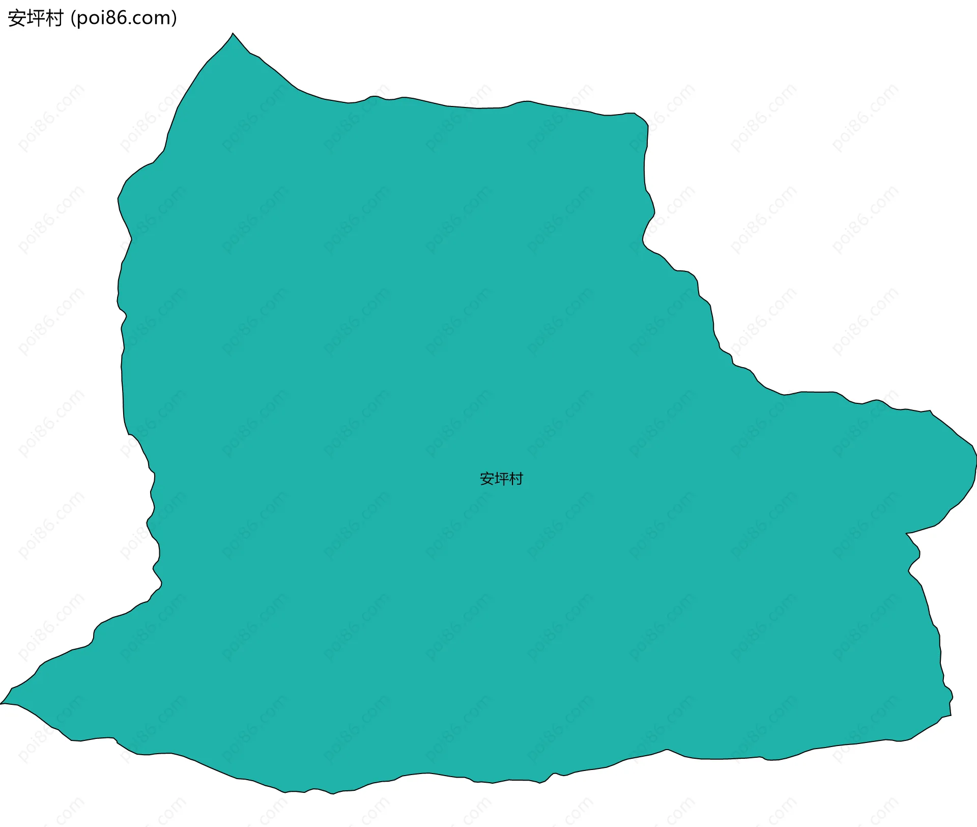 安坪村边界地图