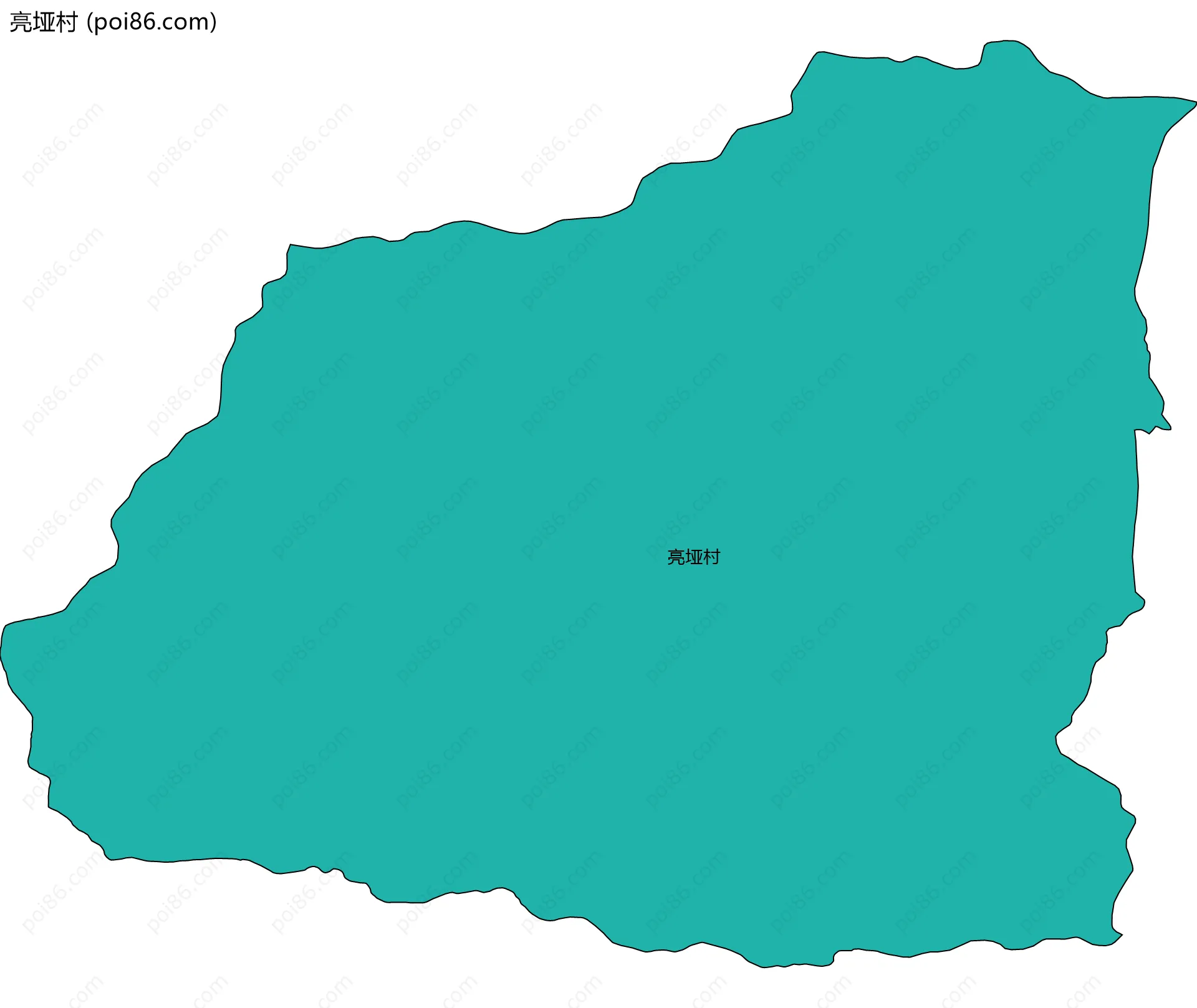 亮垭村边界地图