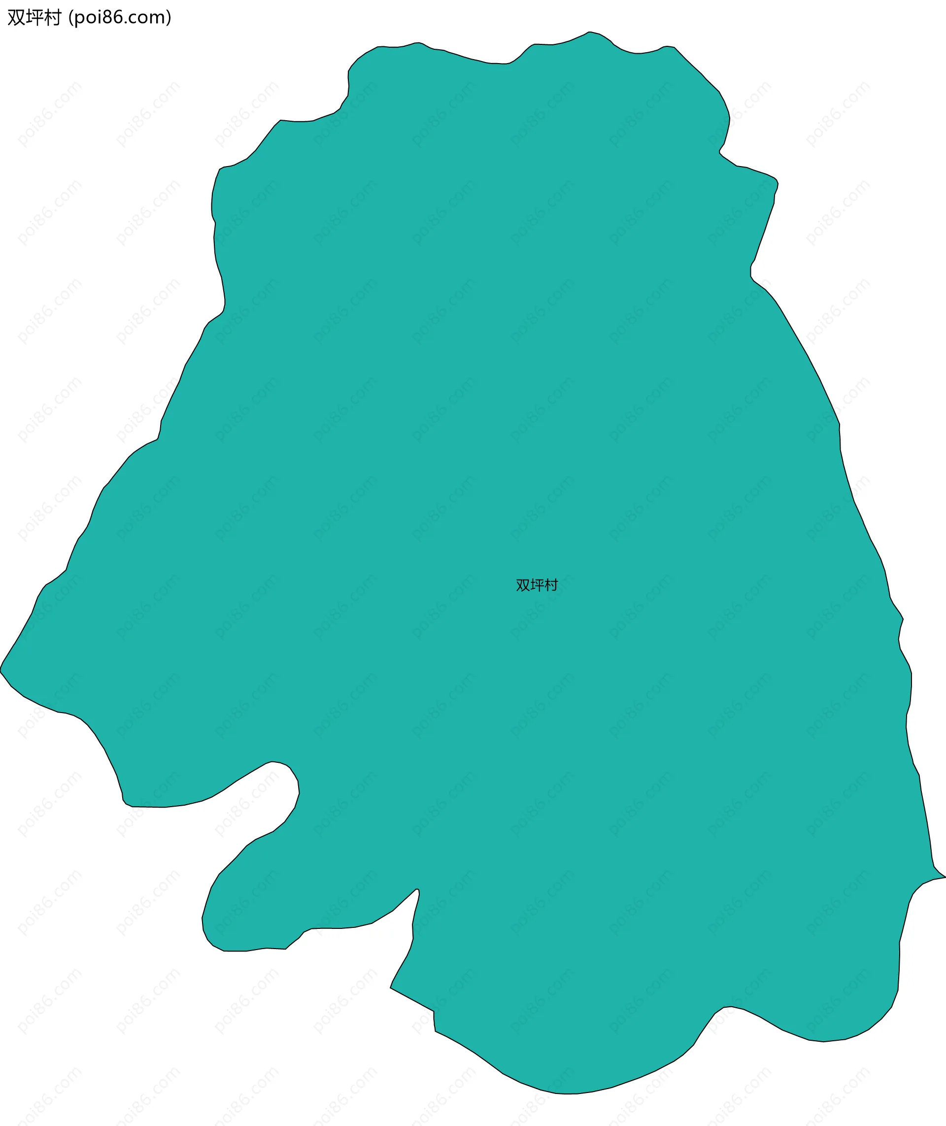 双坪村边界地图