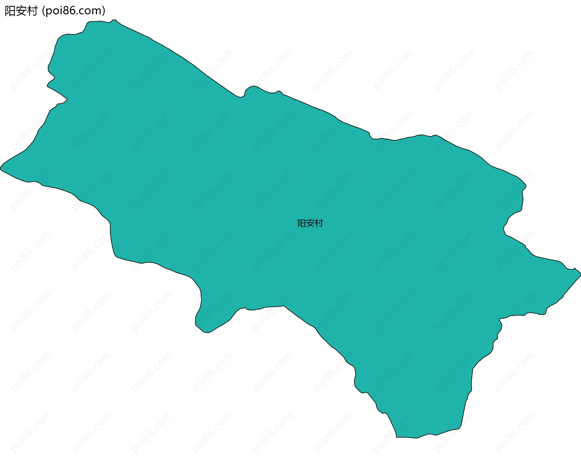 阳安村边界地图