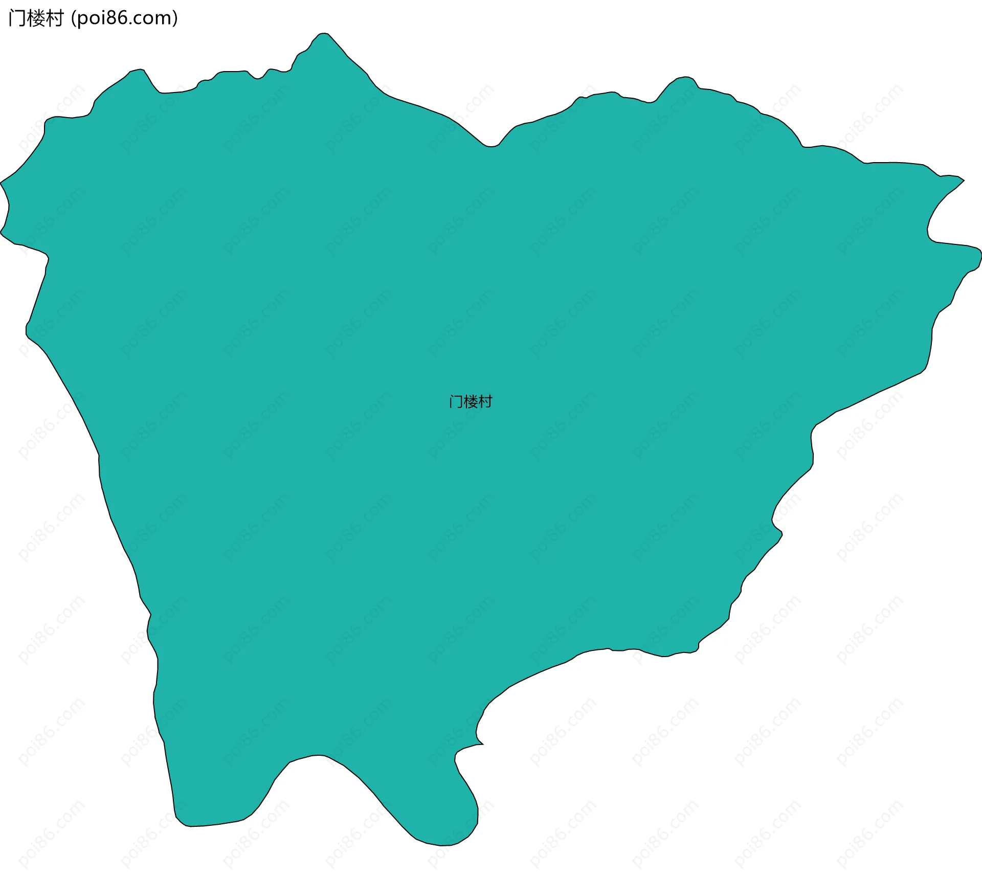 门楼村边界地图
