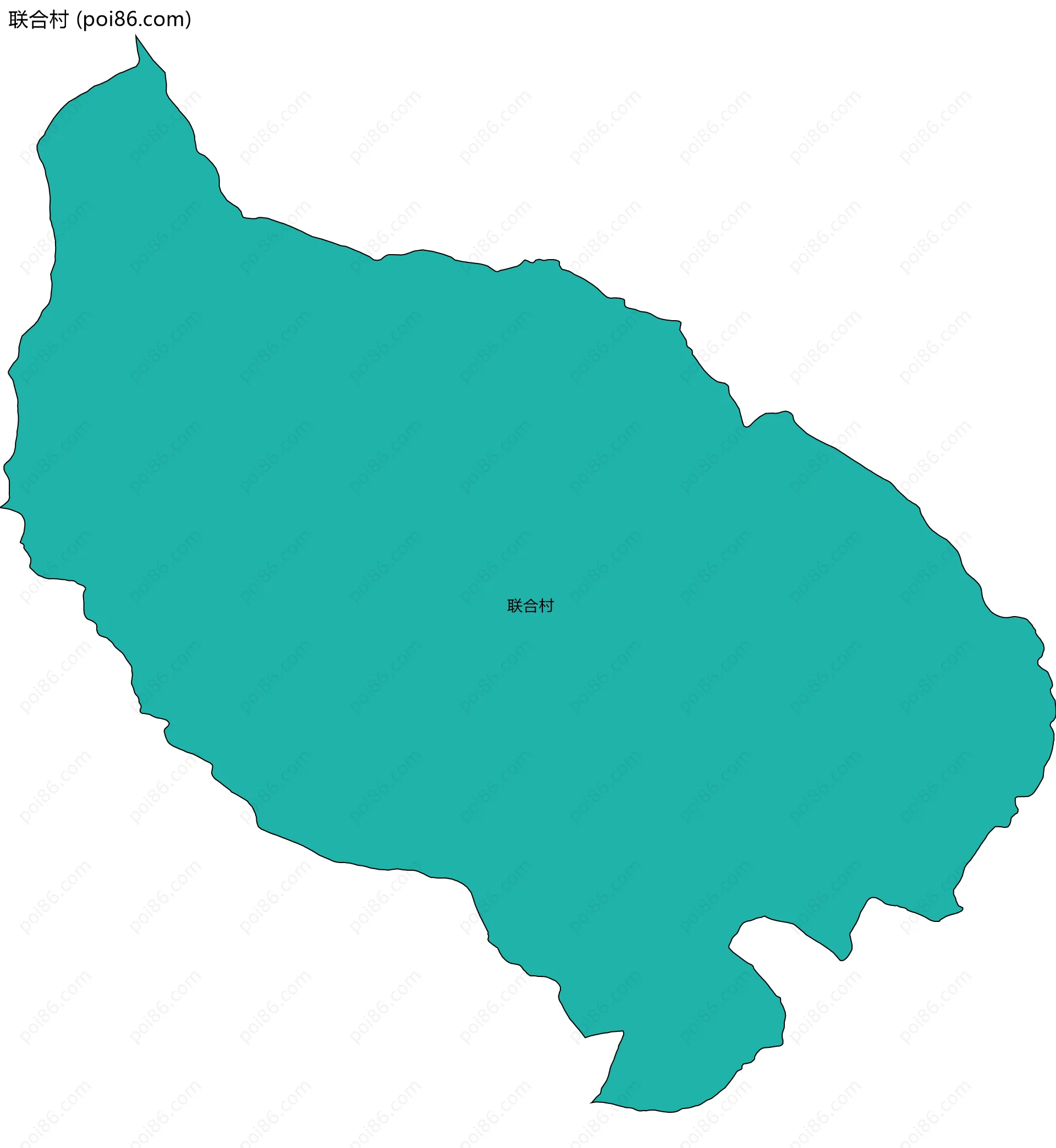 联合村边界地图
