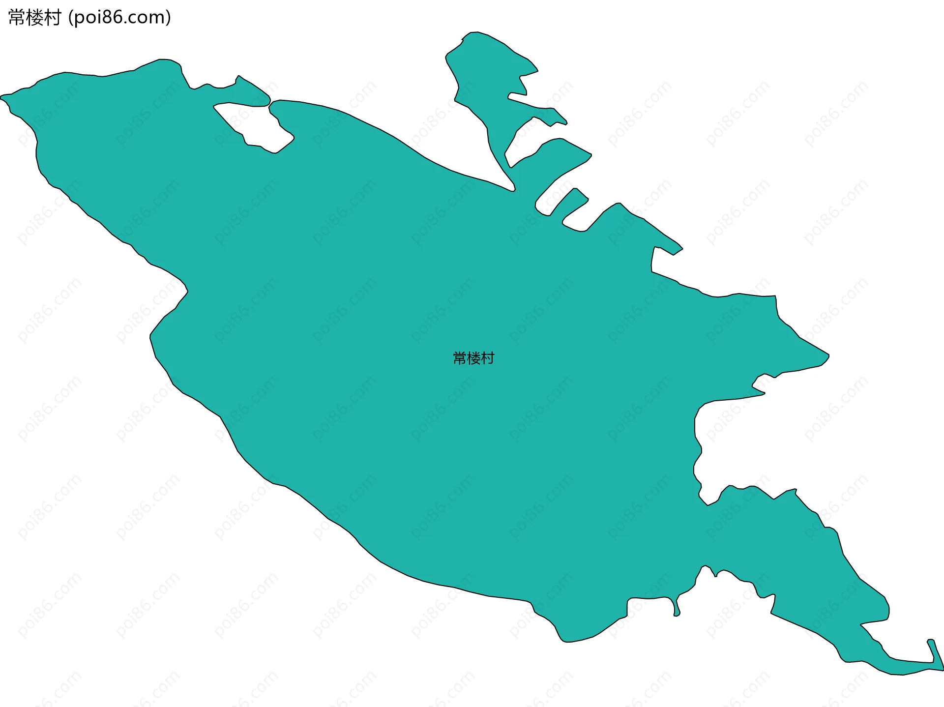 常楼村边界地图