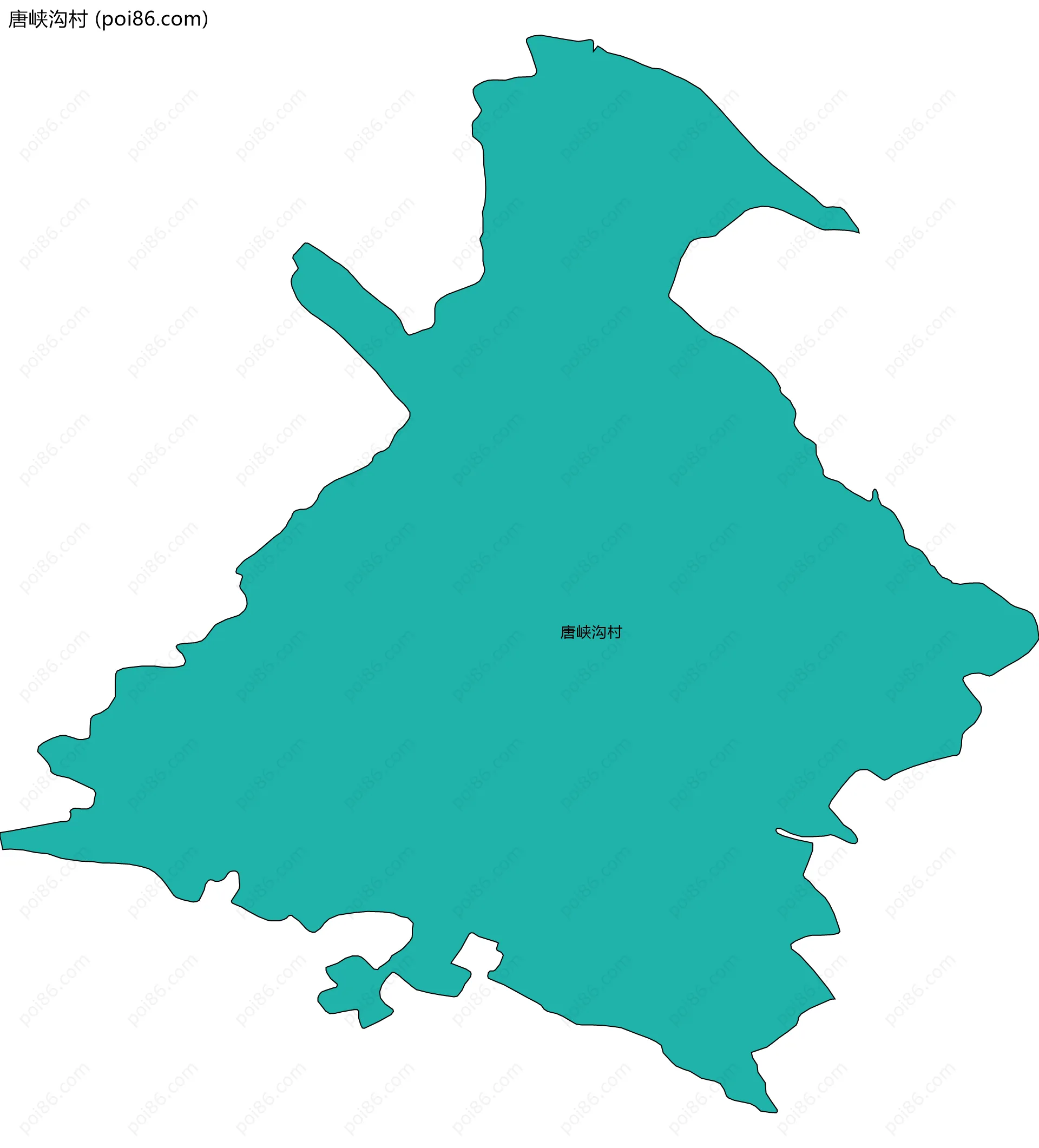 唐峡沟村边界地图