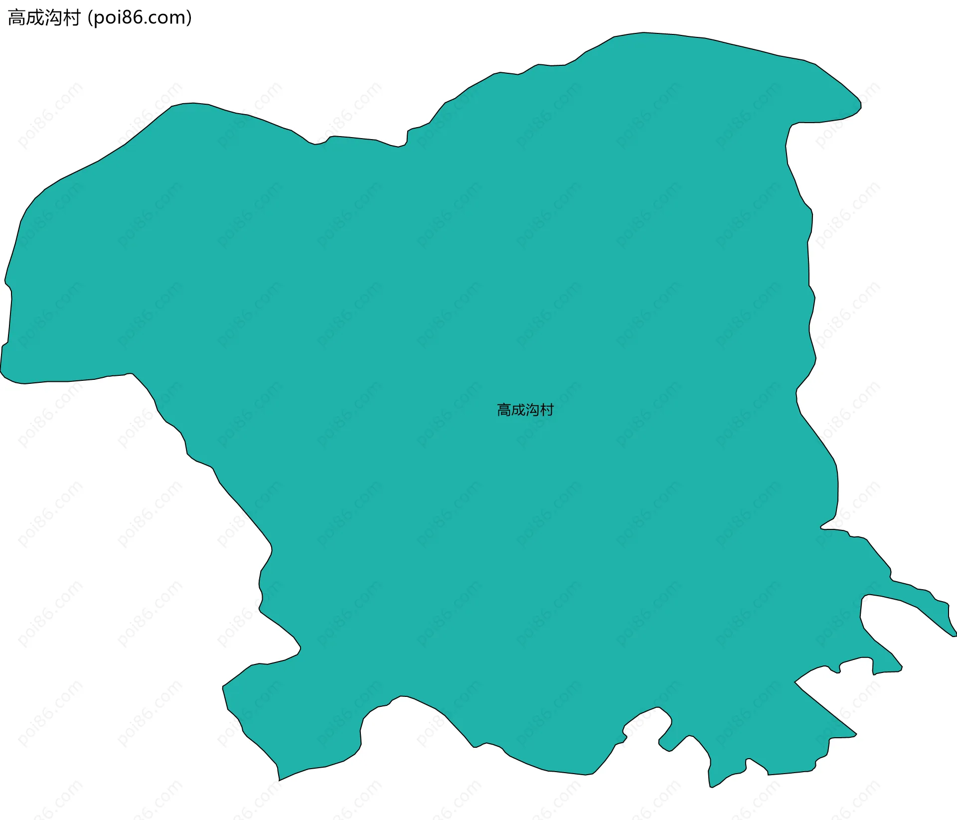 高成沟村边界地图
