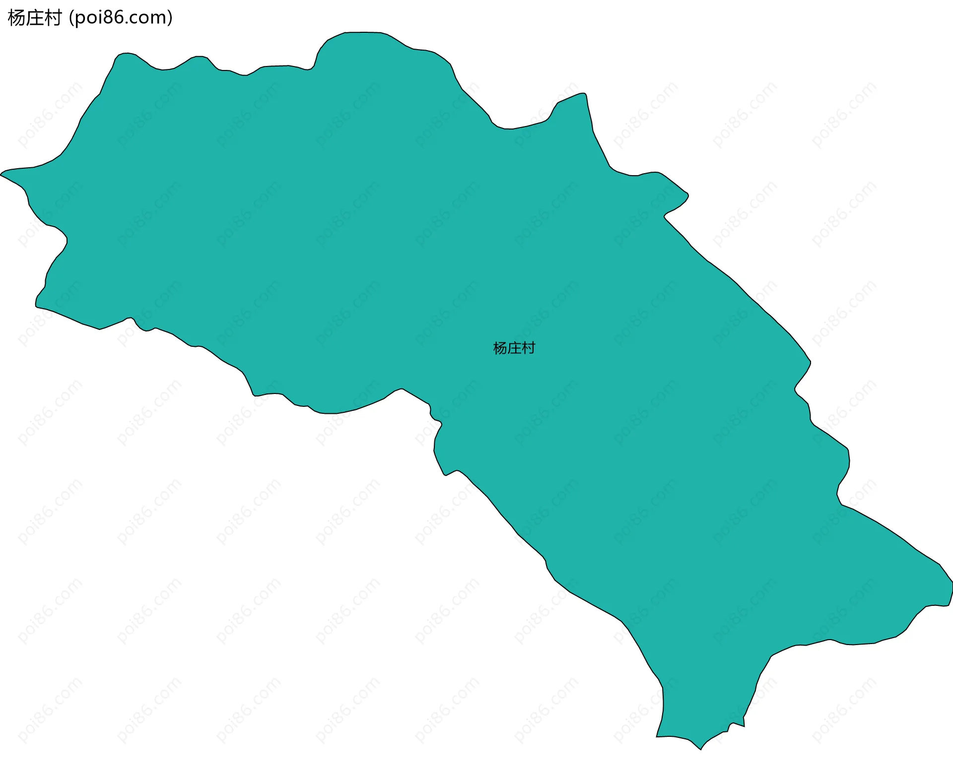 杨庄村边界地图