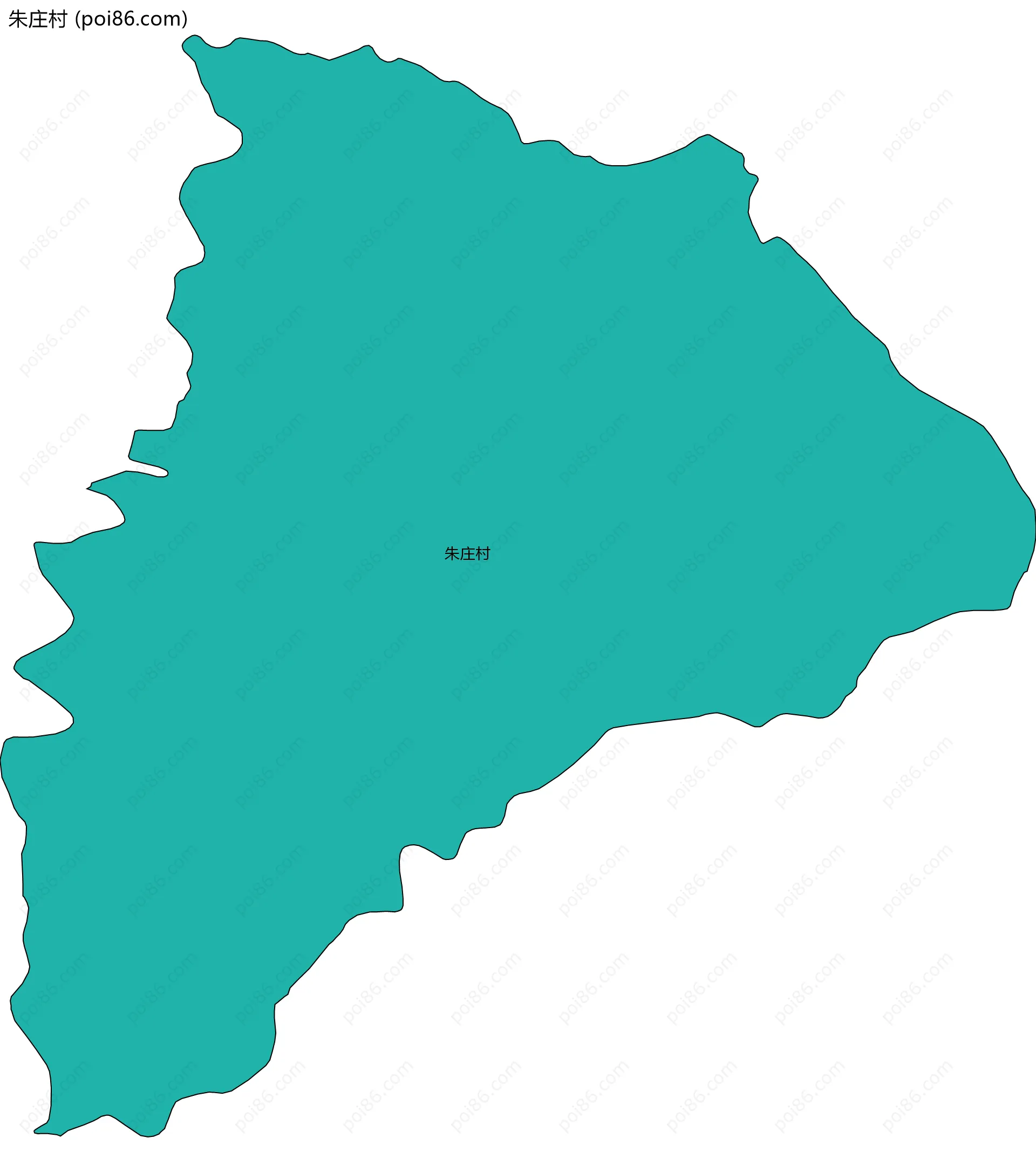 朱庄村边界地图