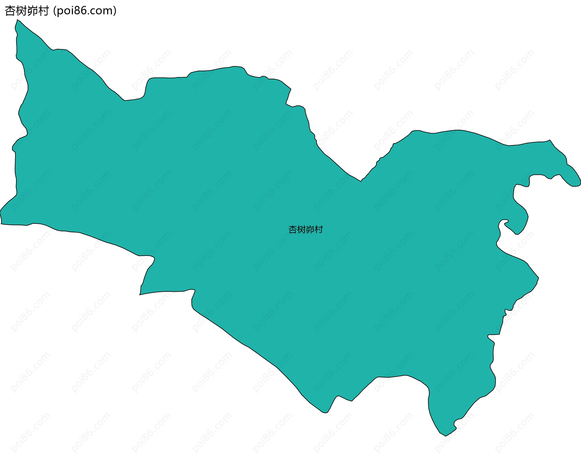 杏树峁村边界地图