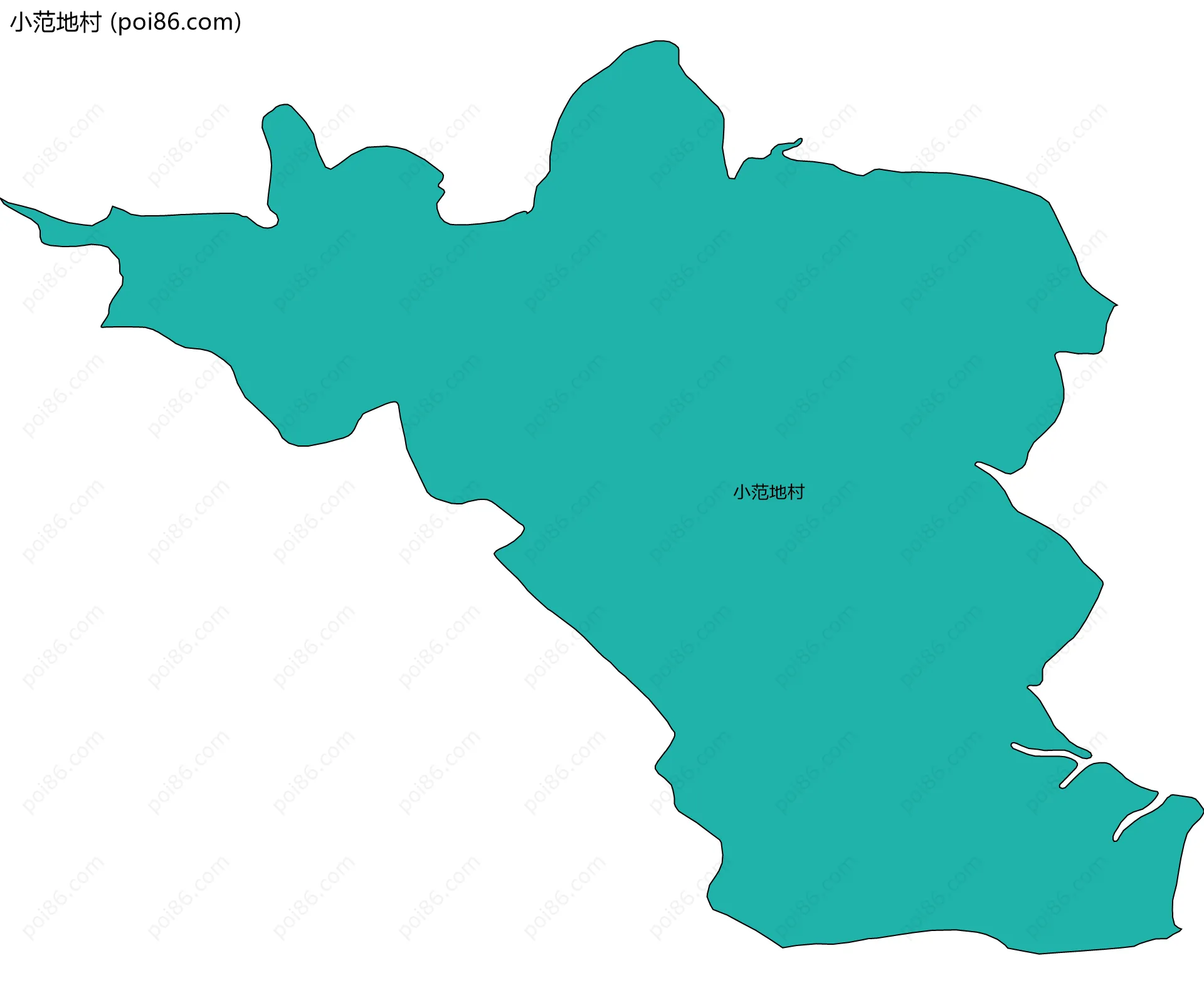 小范地村边界地图