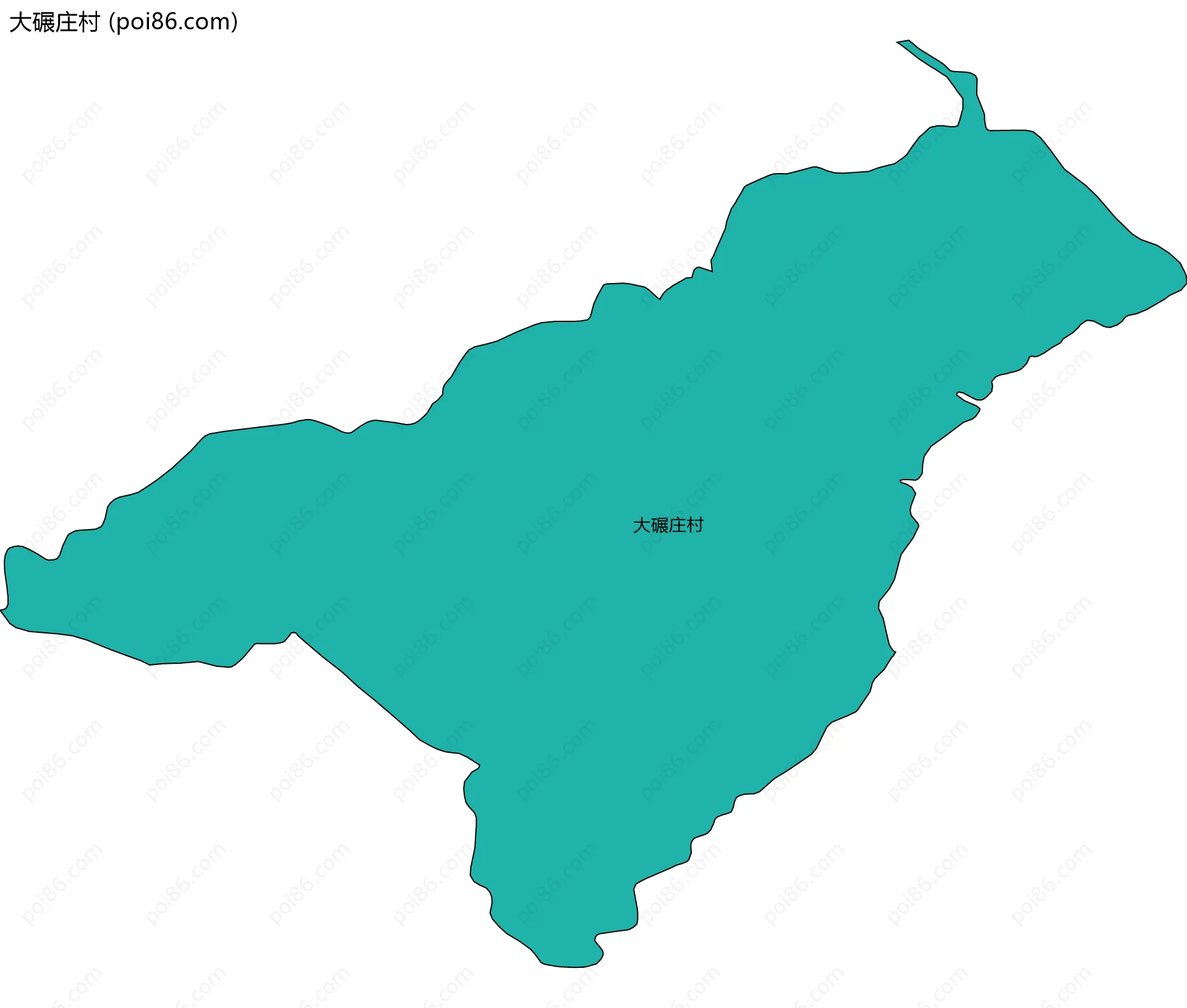 大碾庄村边界地图