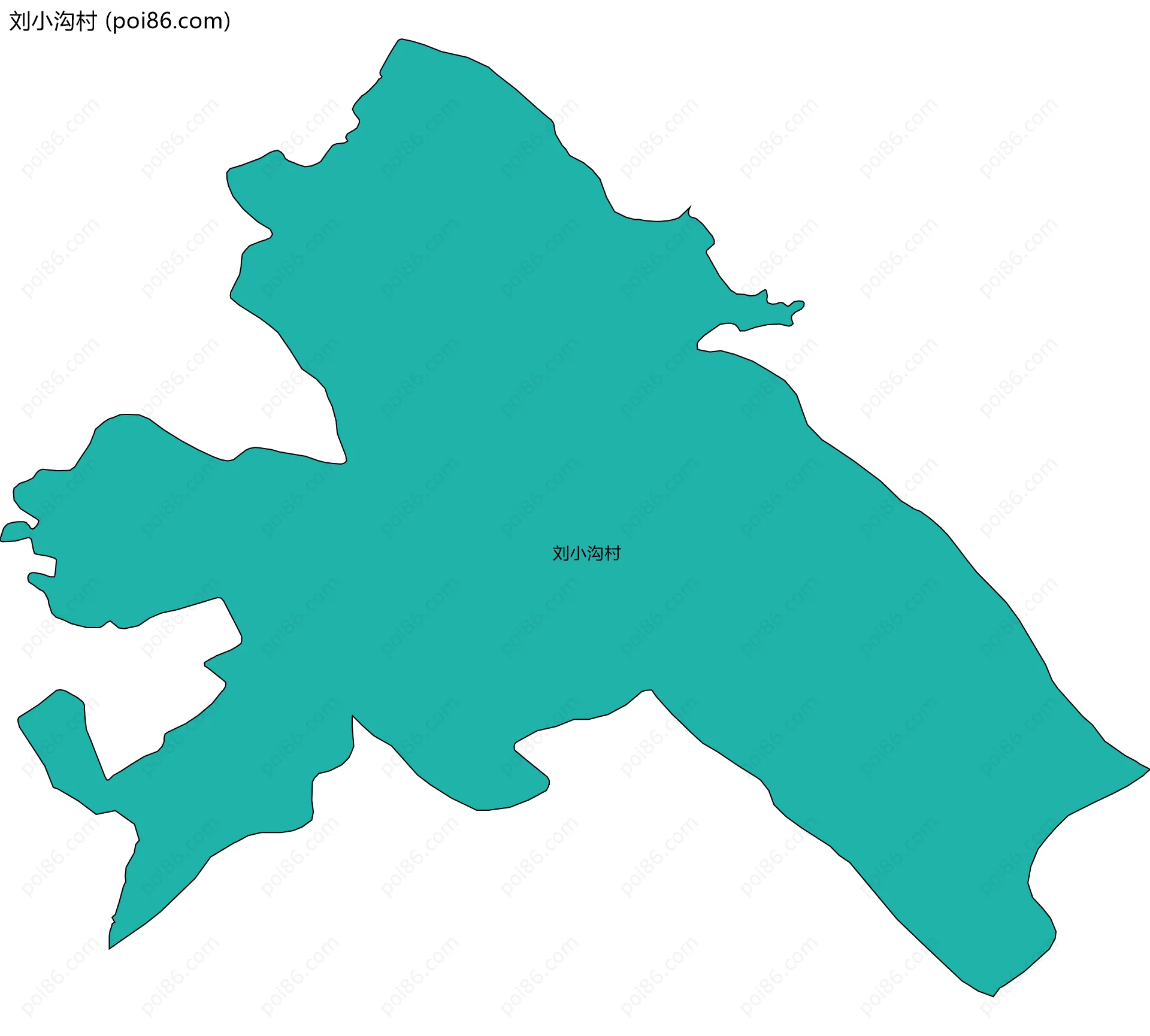 刘小沟村边界地图