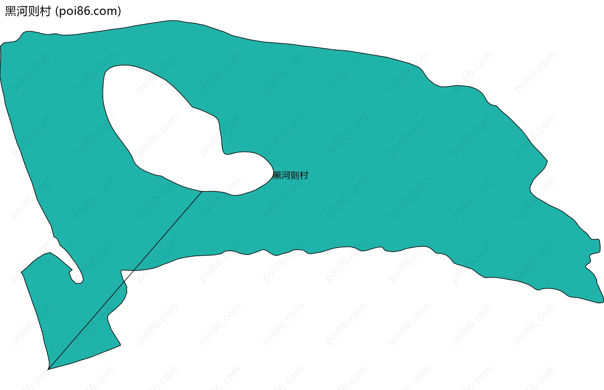 黑河则村边界地图