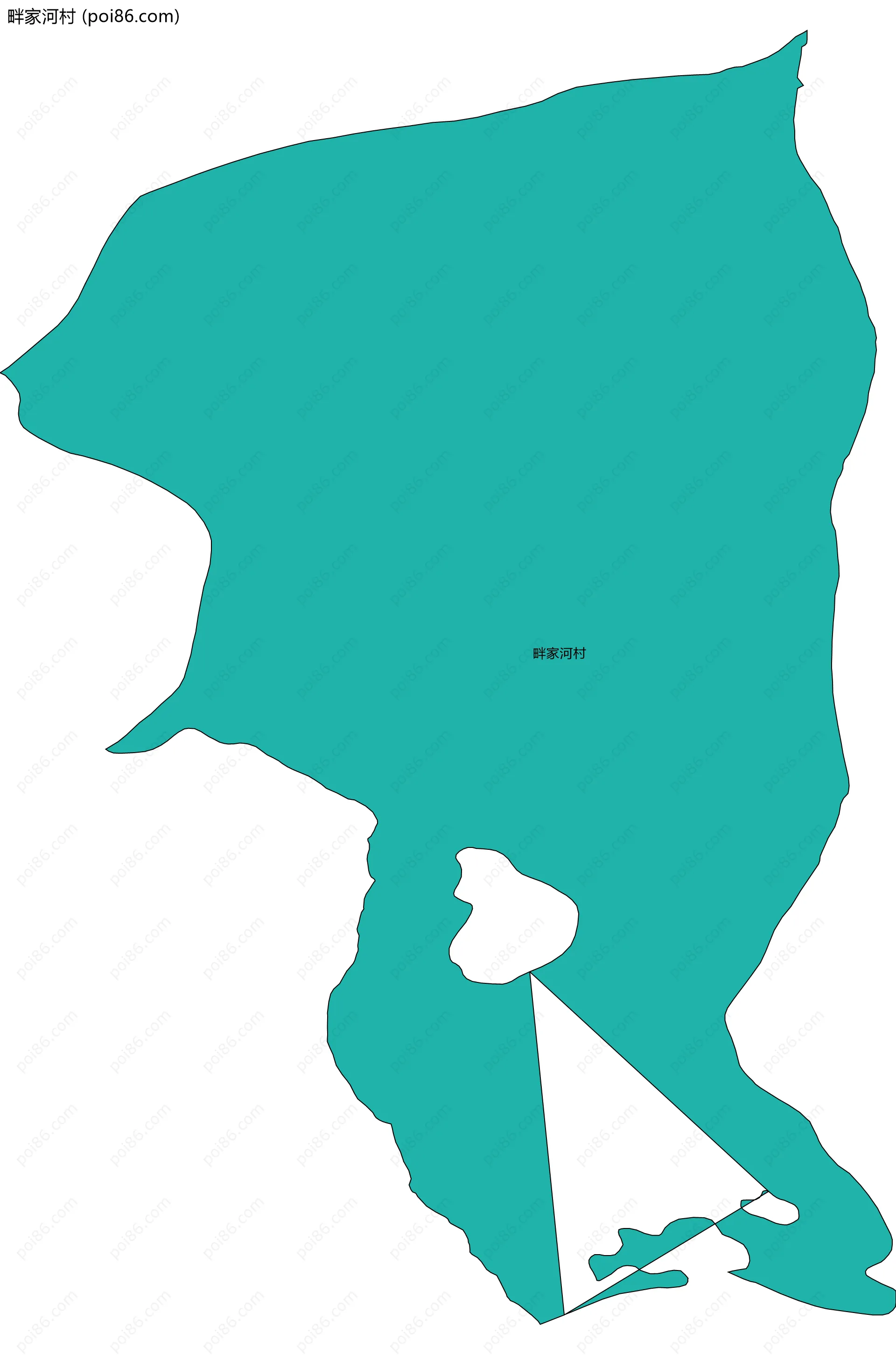 畔家河村边界地图