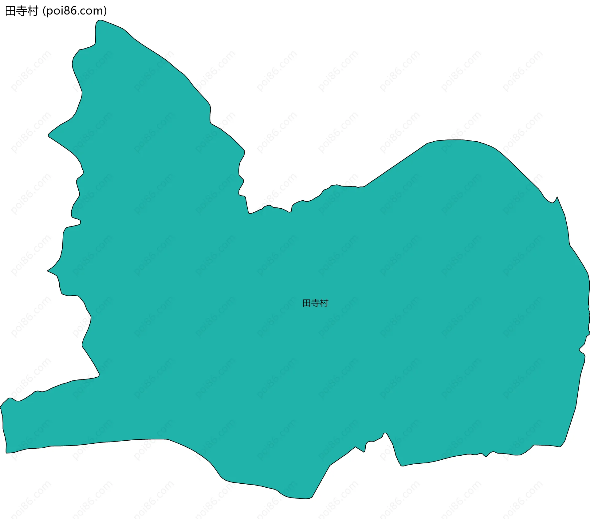 田寺村边界地图