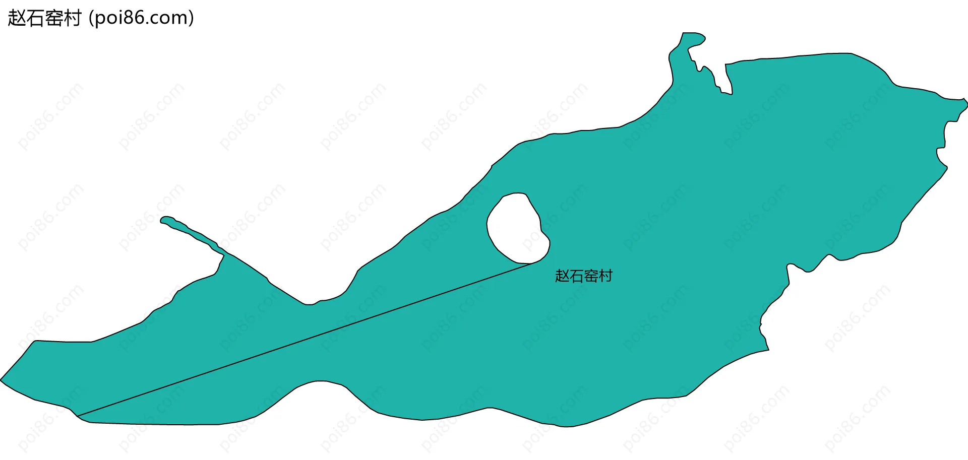 赵石窑村边界地图
