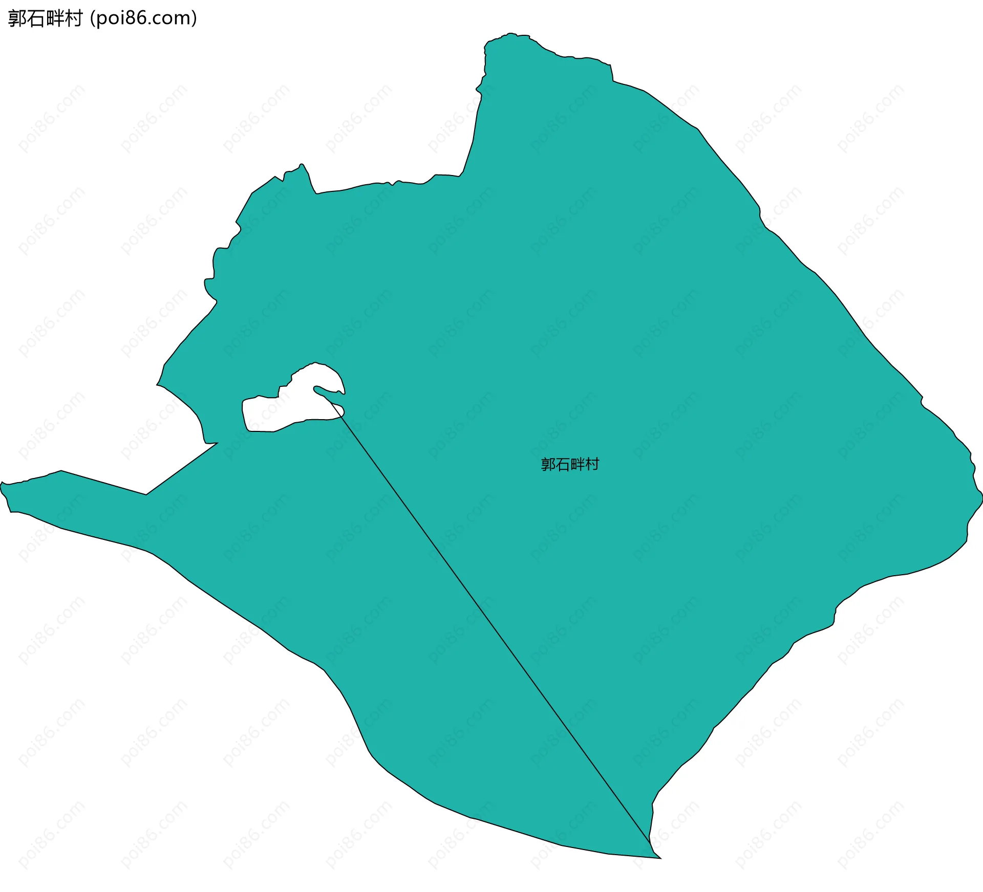 郭石畔村边界地图