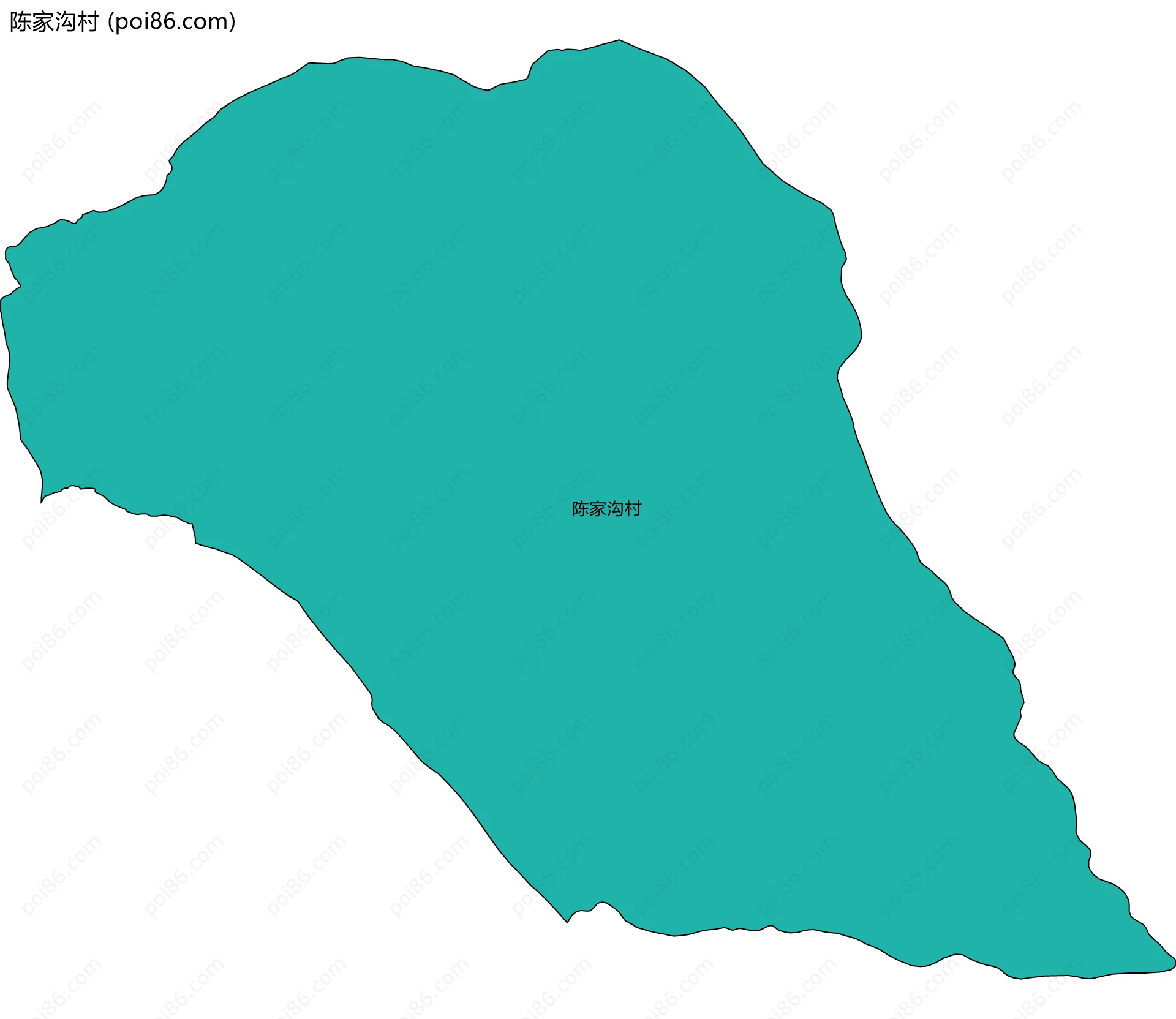 陈家沟村边界地图