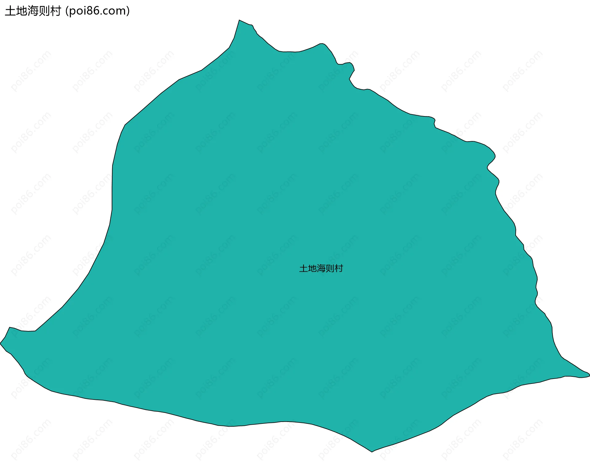 土地海则村边界地图