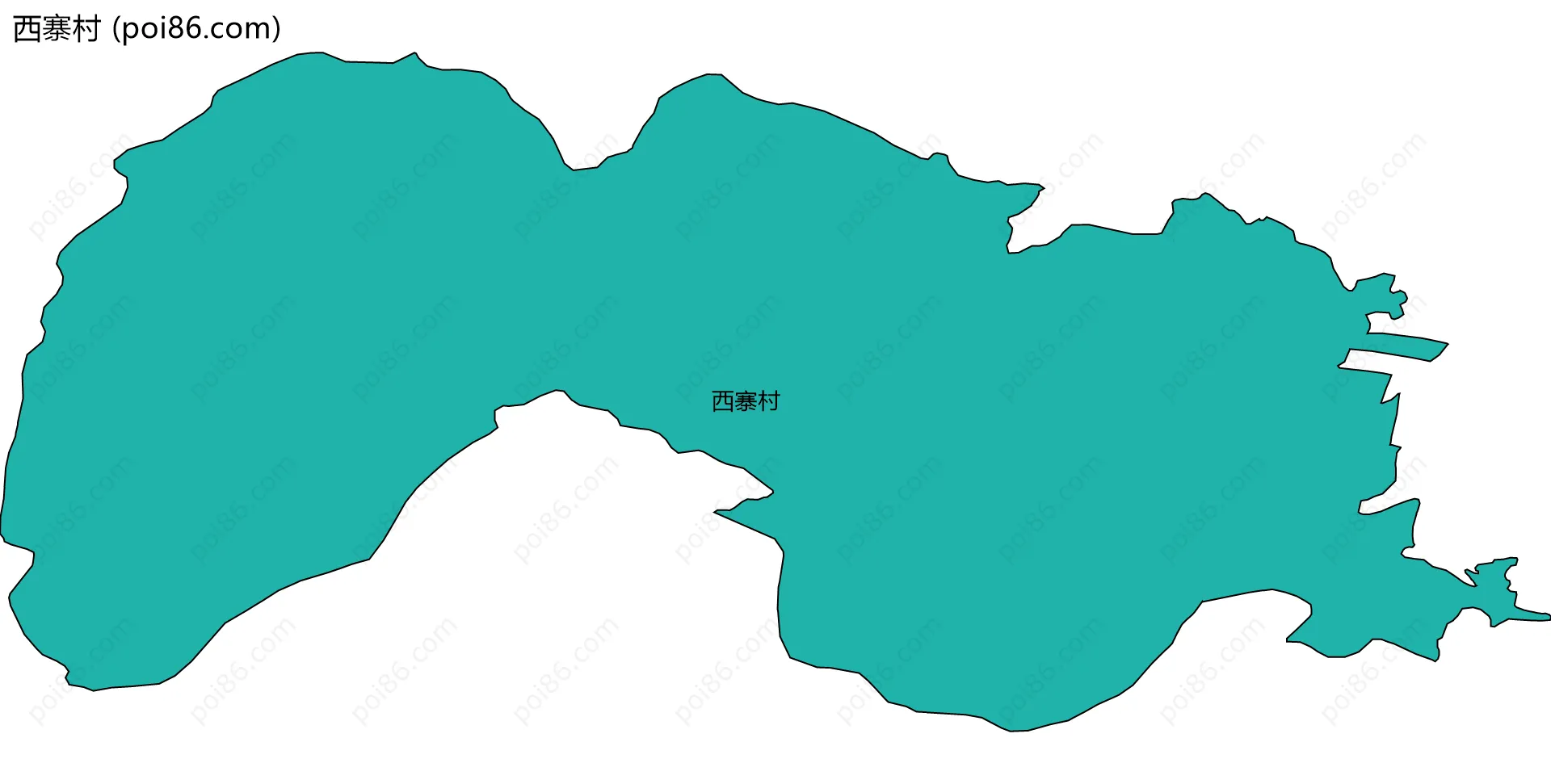 西寨村边界地图