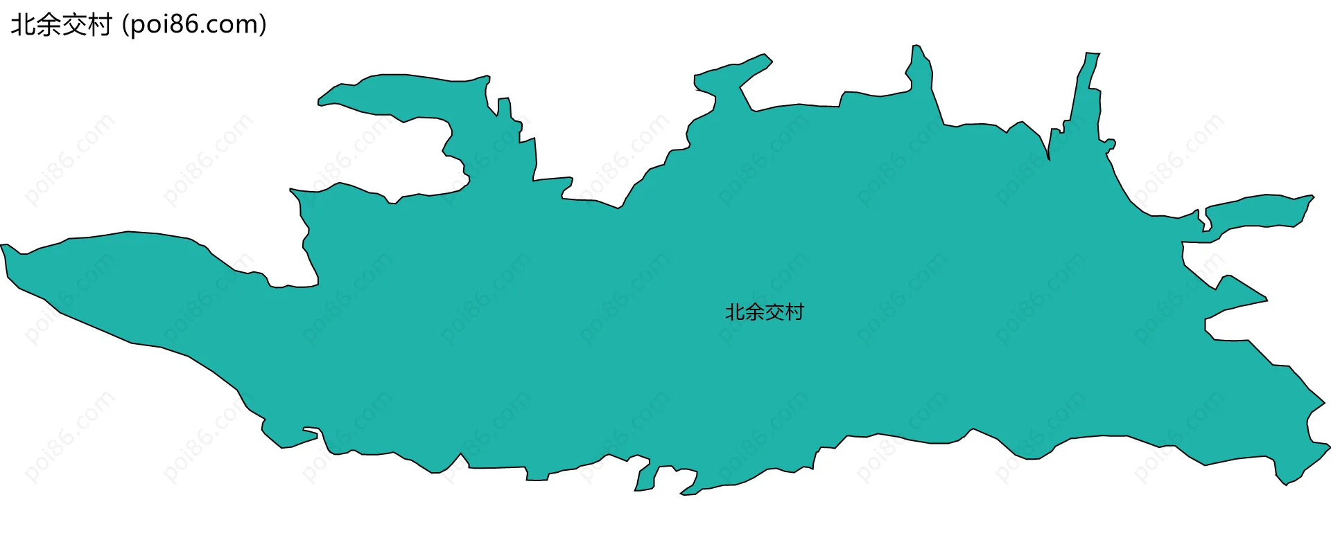 北余交村边界地图