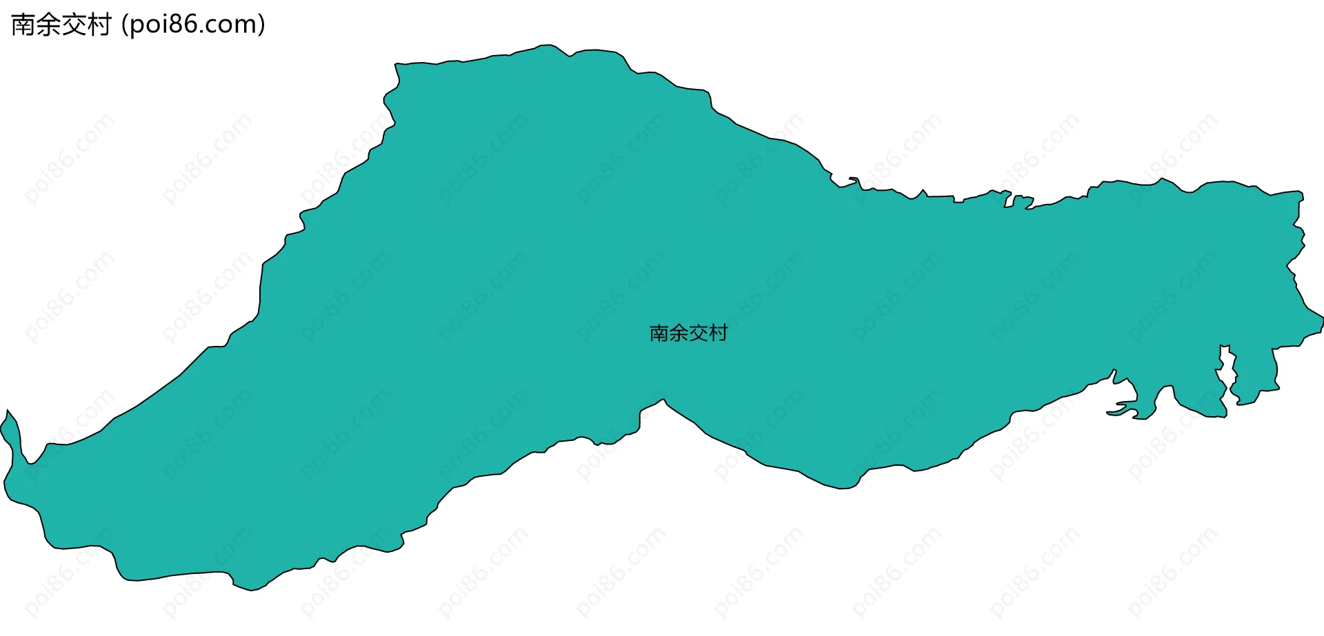 南余交村边界地图